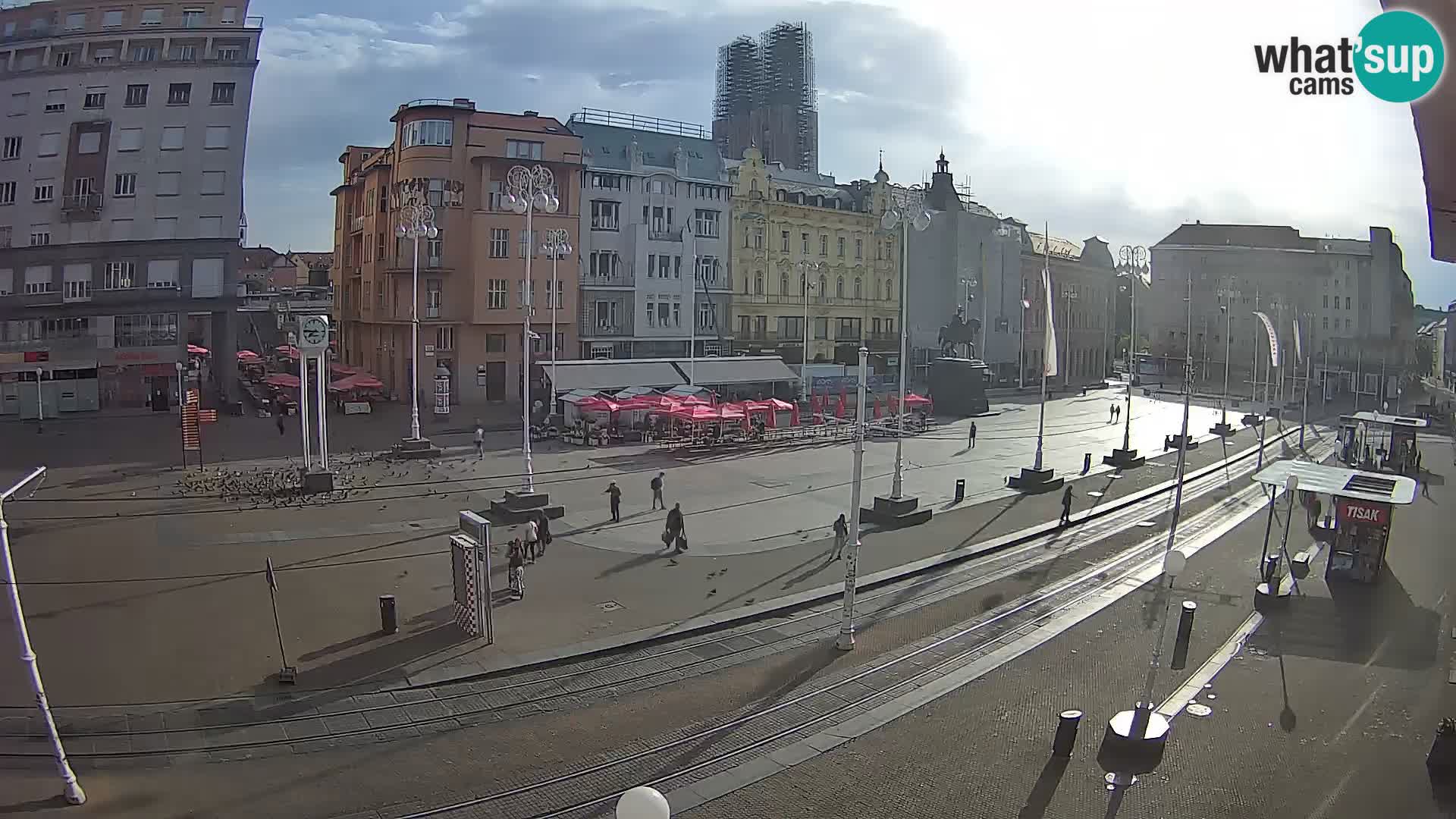 Webcam Zagreb Bana Jelačića square | Croatia