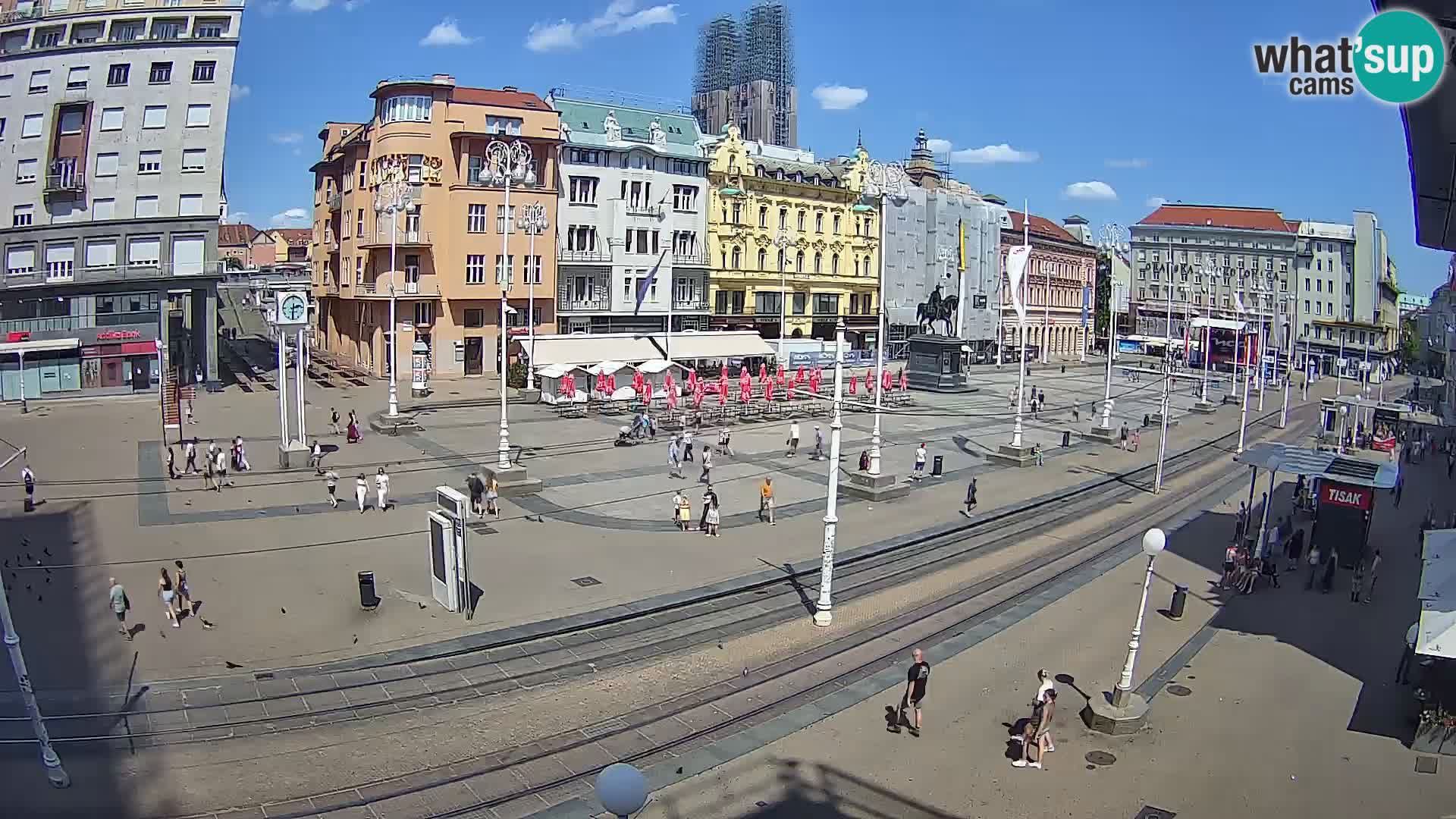 Live Cam Zagreb Ban Jelačić place | Croatie