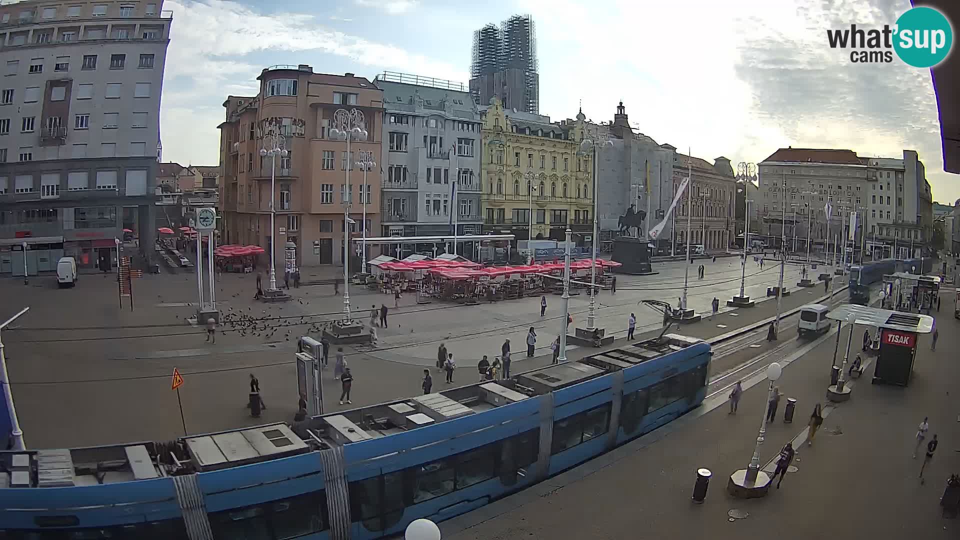 Webcam Zagreb Bana Jelačića square | Croatia