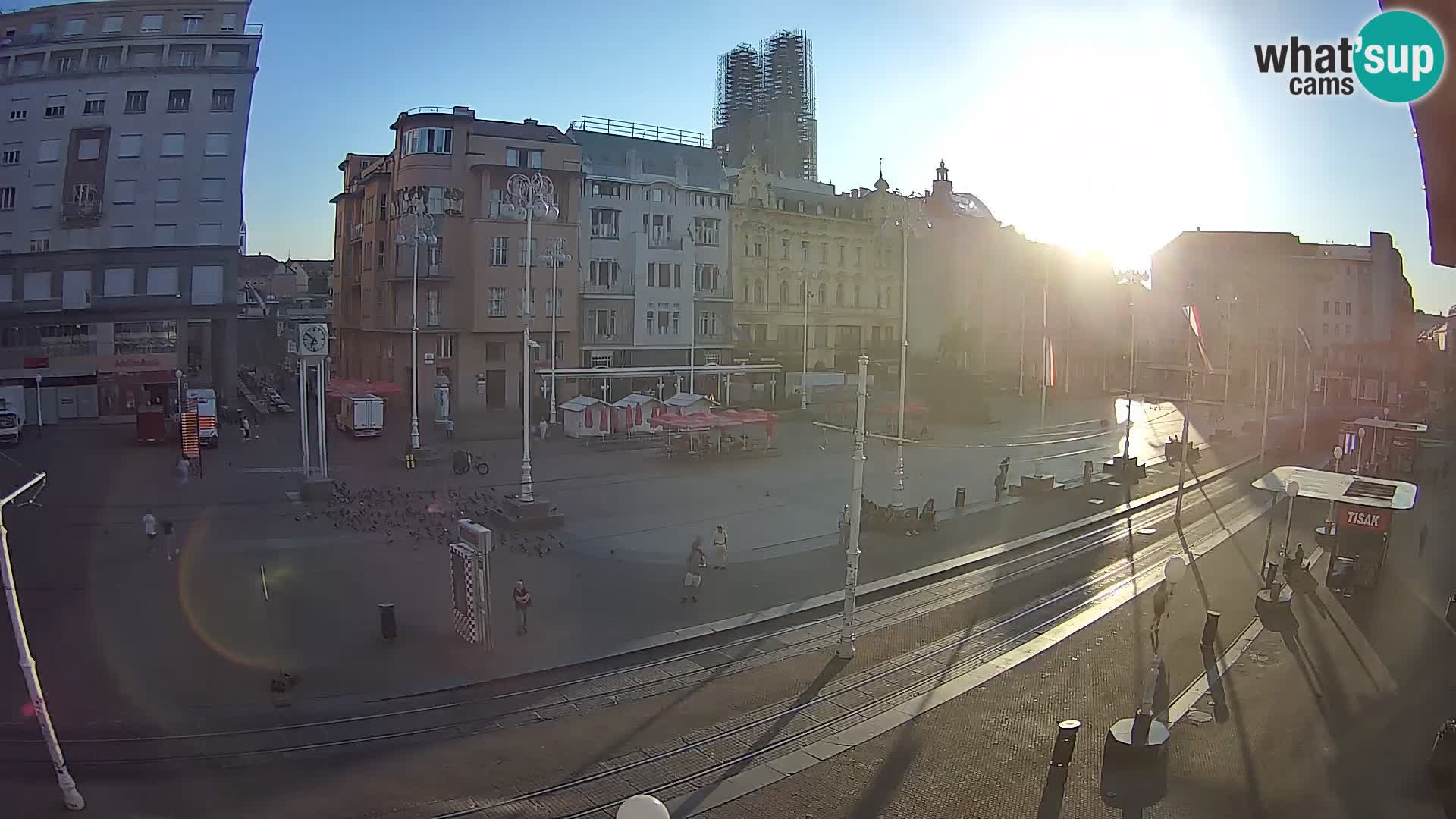 Webcam Zagreb Bana Jelačića square | Croatia
