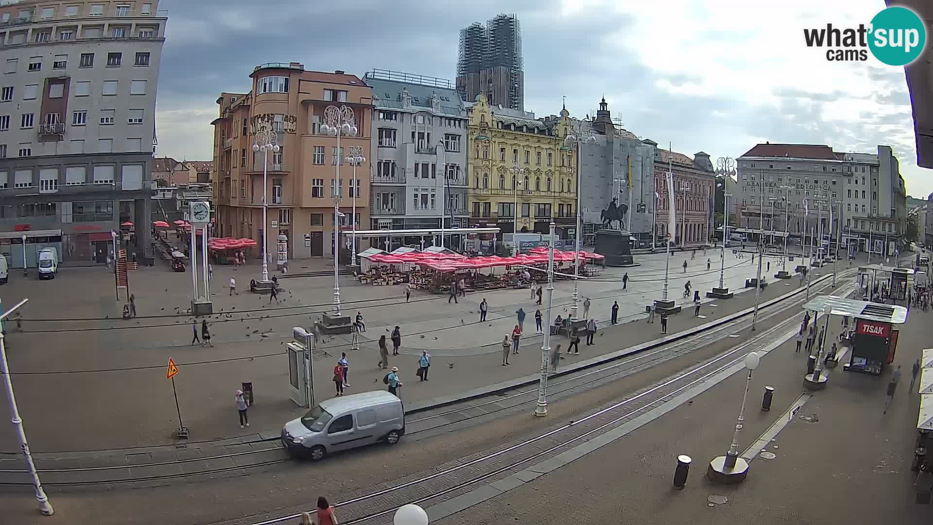 Live Cam Zagreb Ban Jelačić place | Croatie