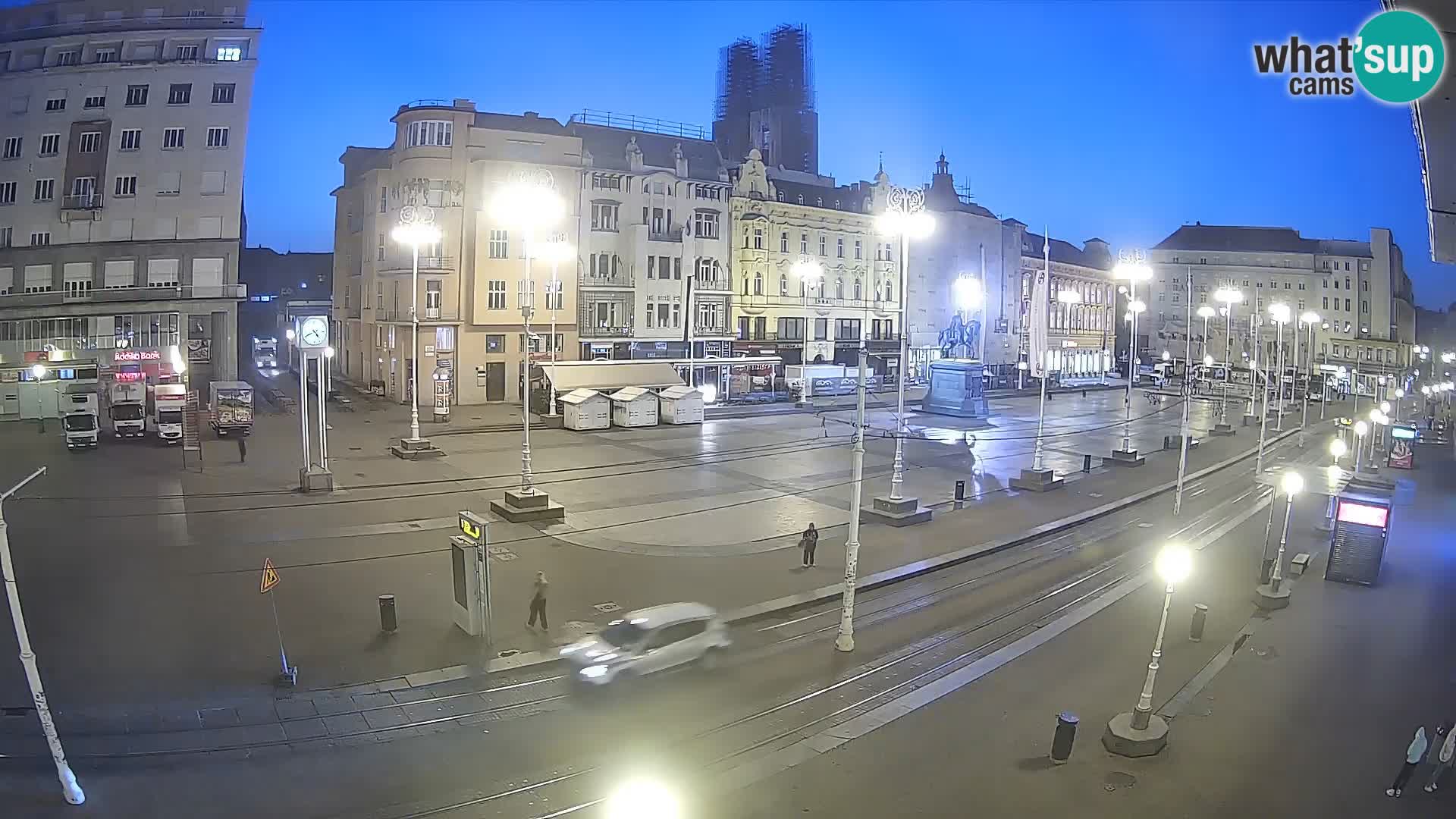 Zagreb webcam Ban Jelacica Platz | Kroatien