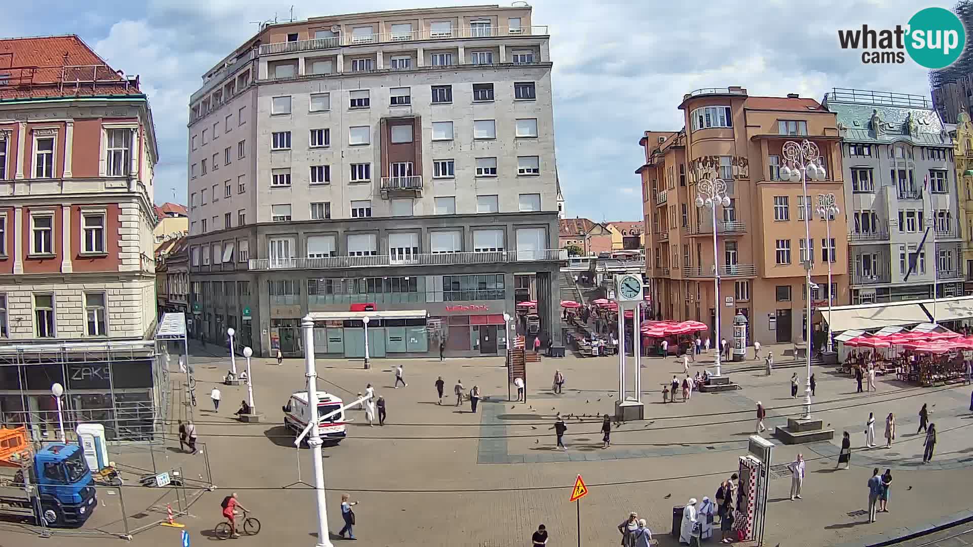 Live Cam Zagreb Ban Jelačić place | Croatie