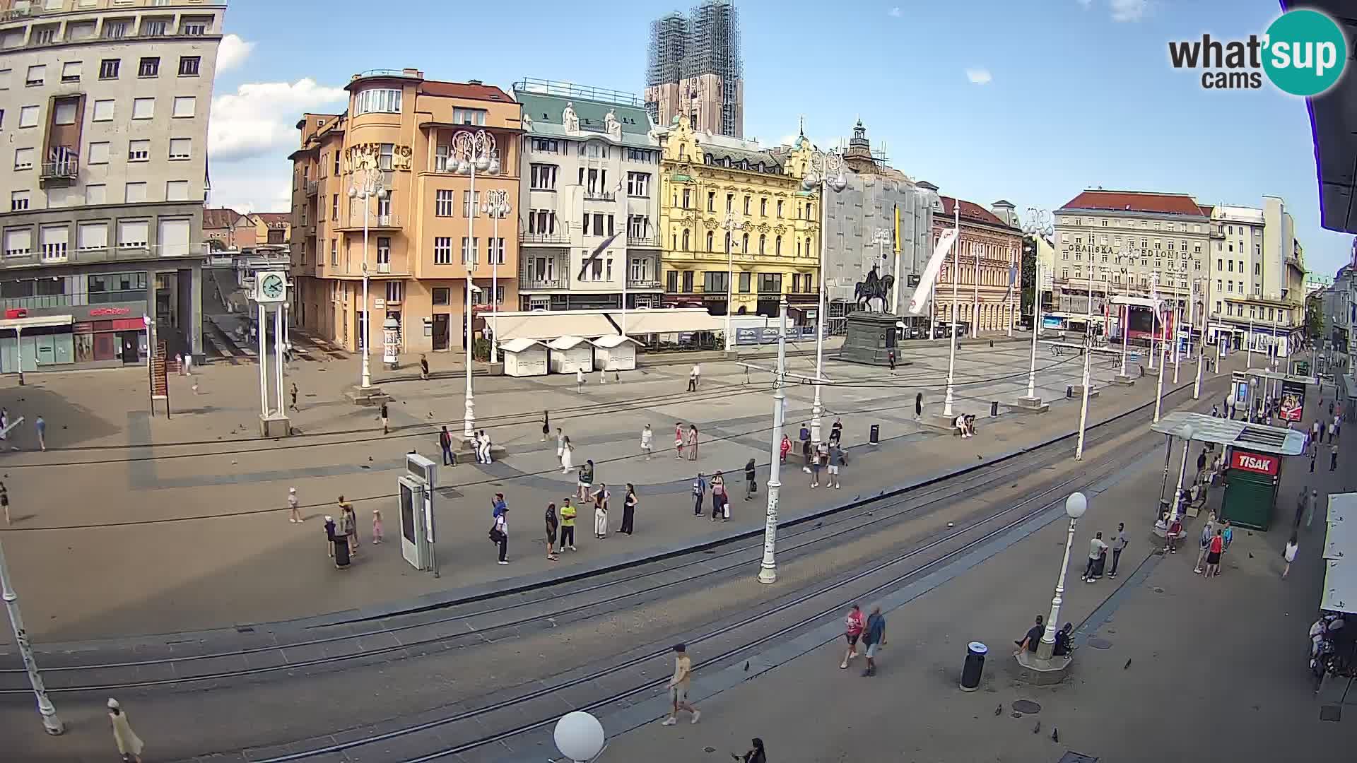 Zagreb webcam Ban Jelacica Platz | Kroatien