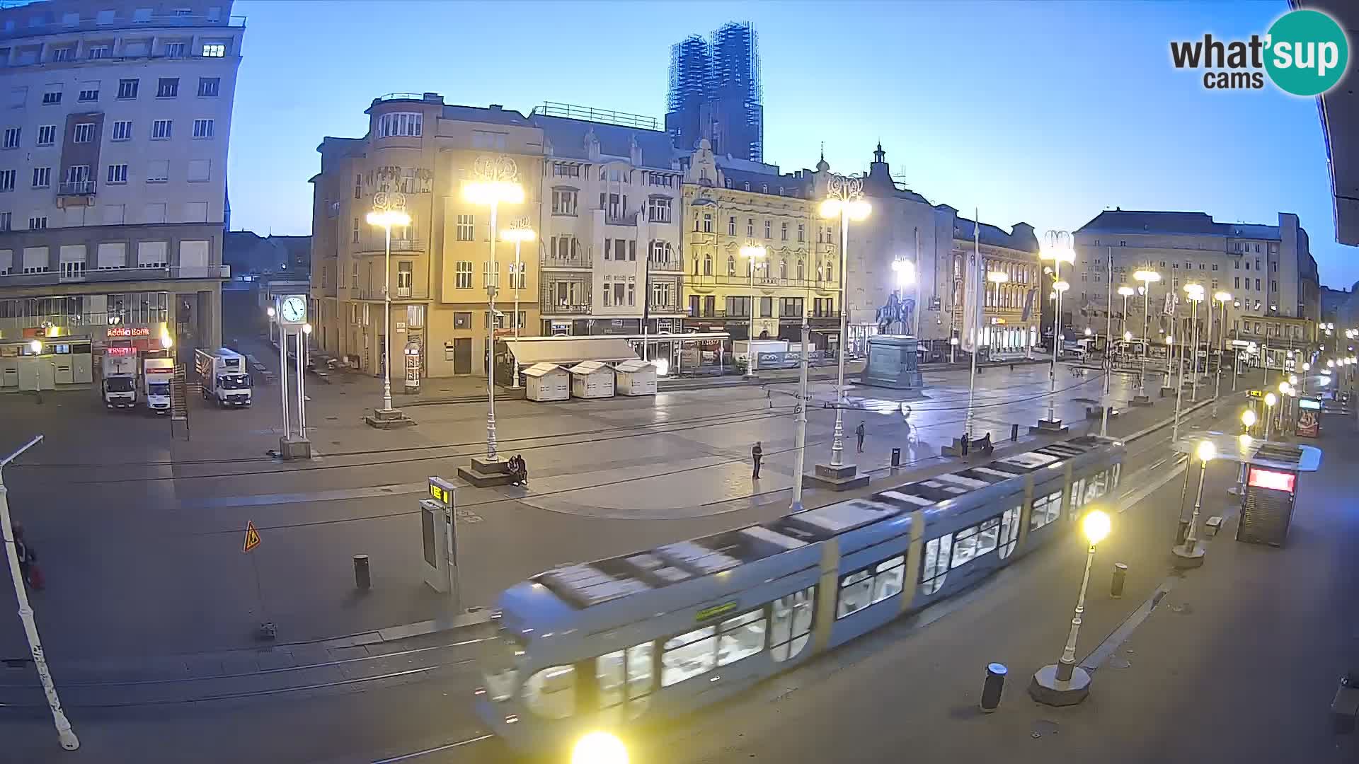 Live Cam Zagreb Ban Jelačić place | Croatie