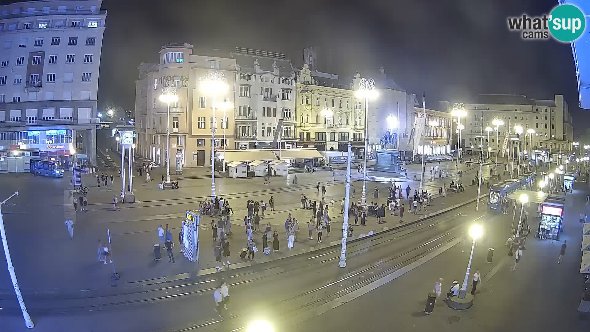 Zagreb webcam Ban Jelacica Platz | Kroatien