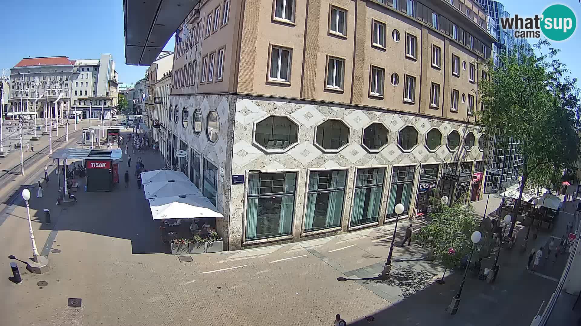 Zagreb webcam Ban Jelacica Platz | Kroatien
