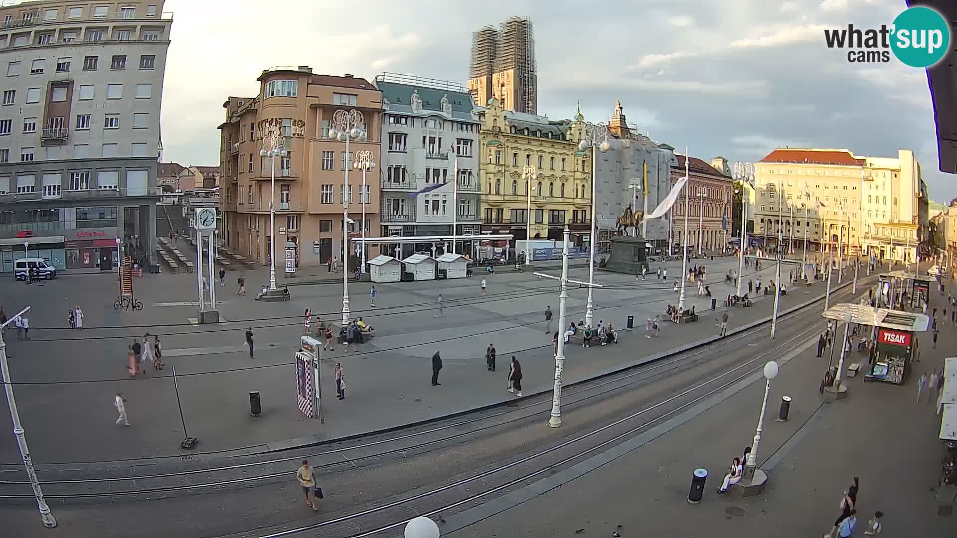 Webcam Zagabria Ban Jelacic piazza | Croazia