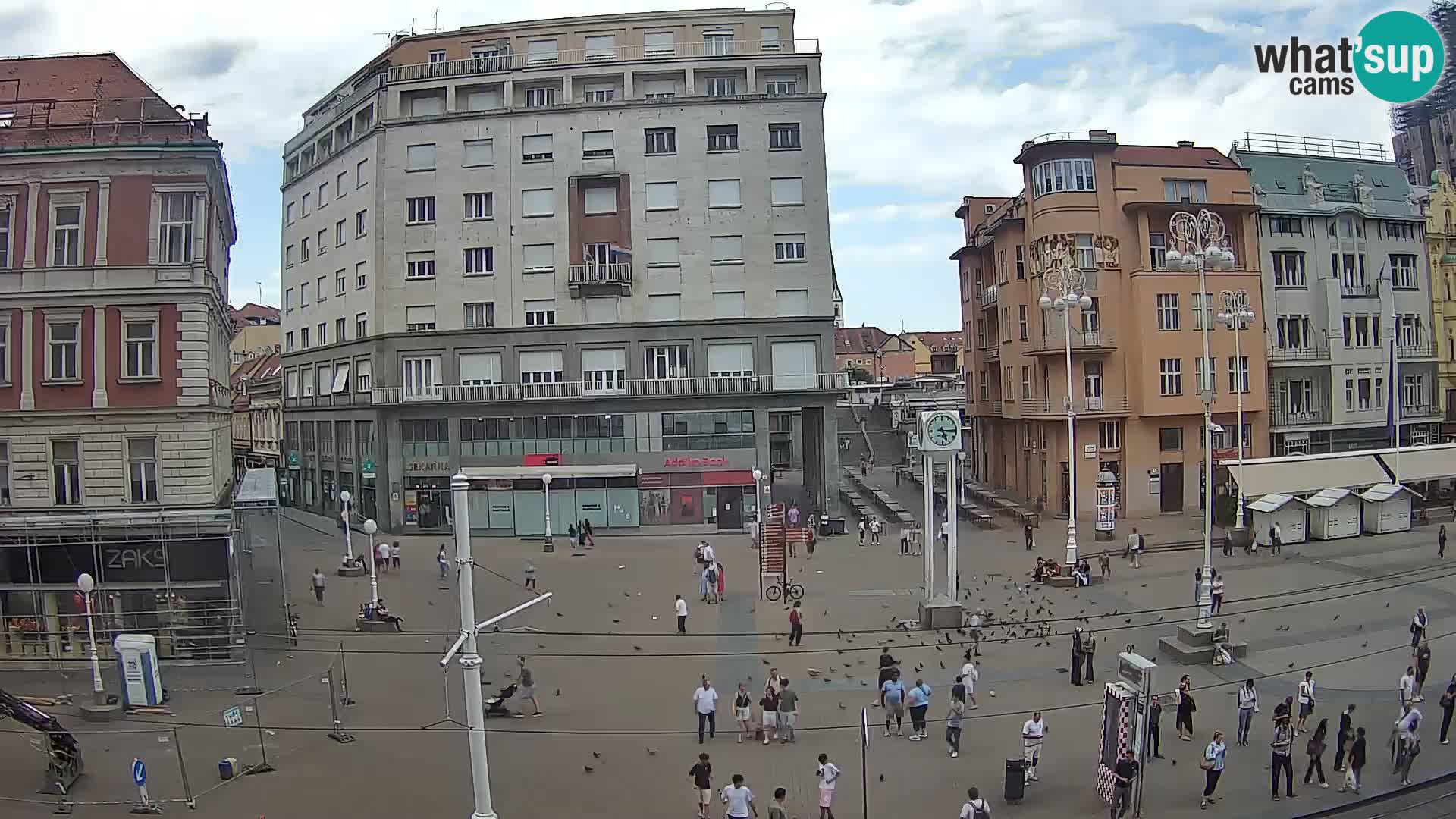 Zagreb webcam Ban Jelacica Platz | Kroatien