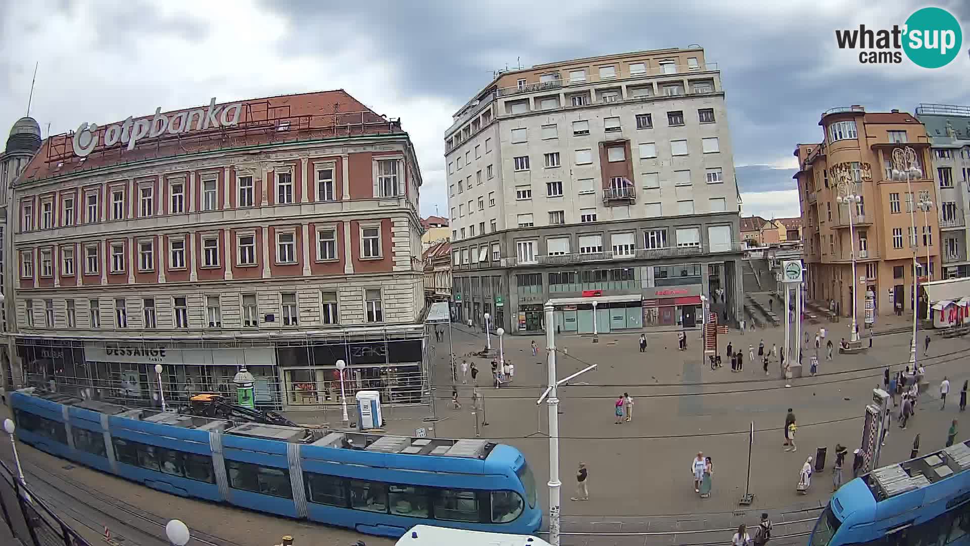 Webcam Zagreb Bana Jelačića square | Croatia