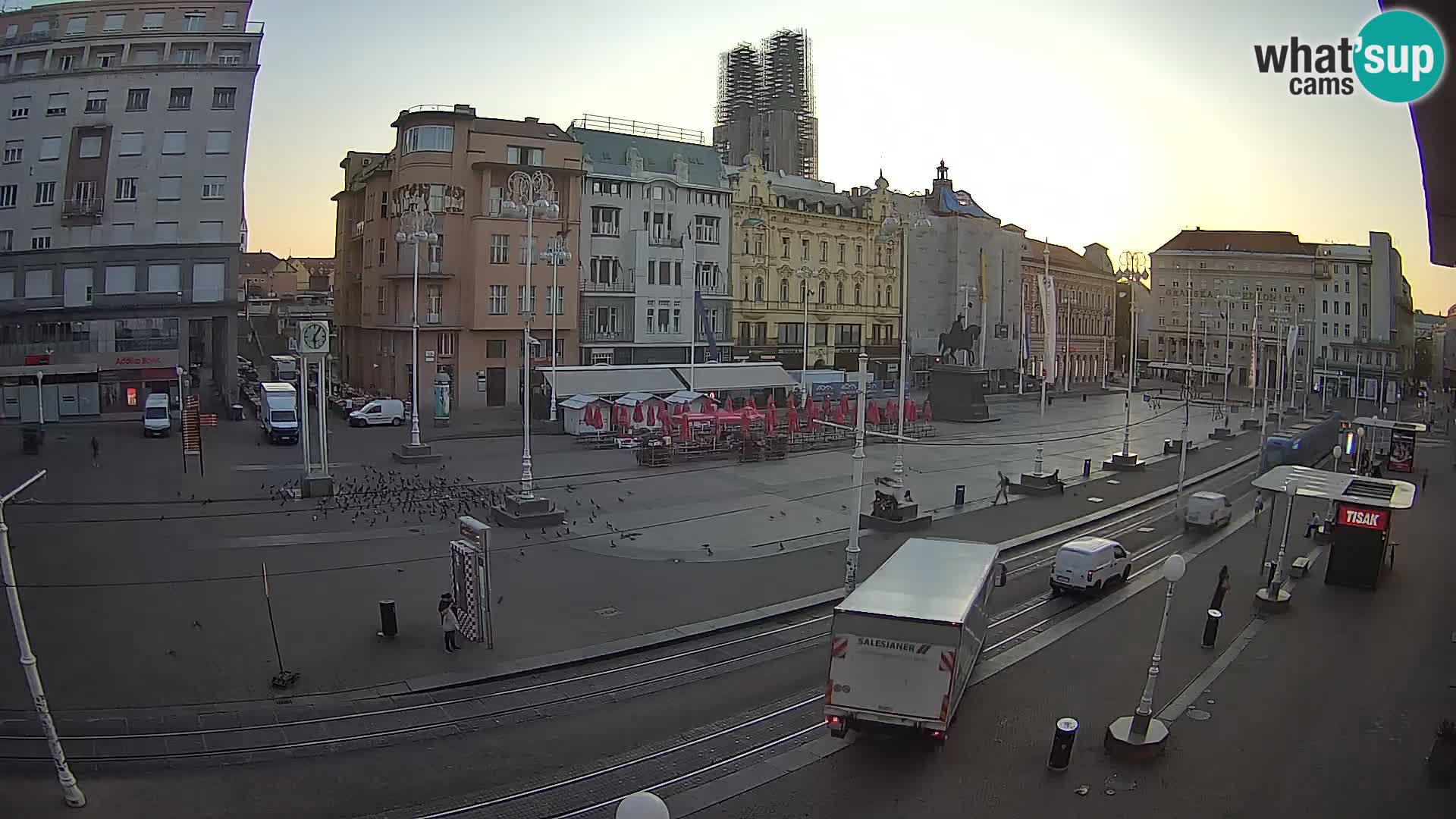 Live Cam Zagreb Ban Jelačić place | Croatie