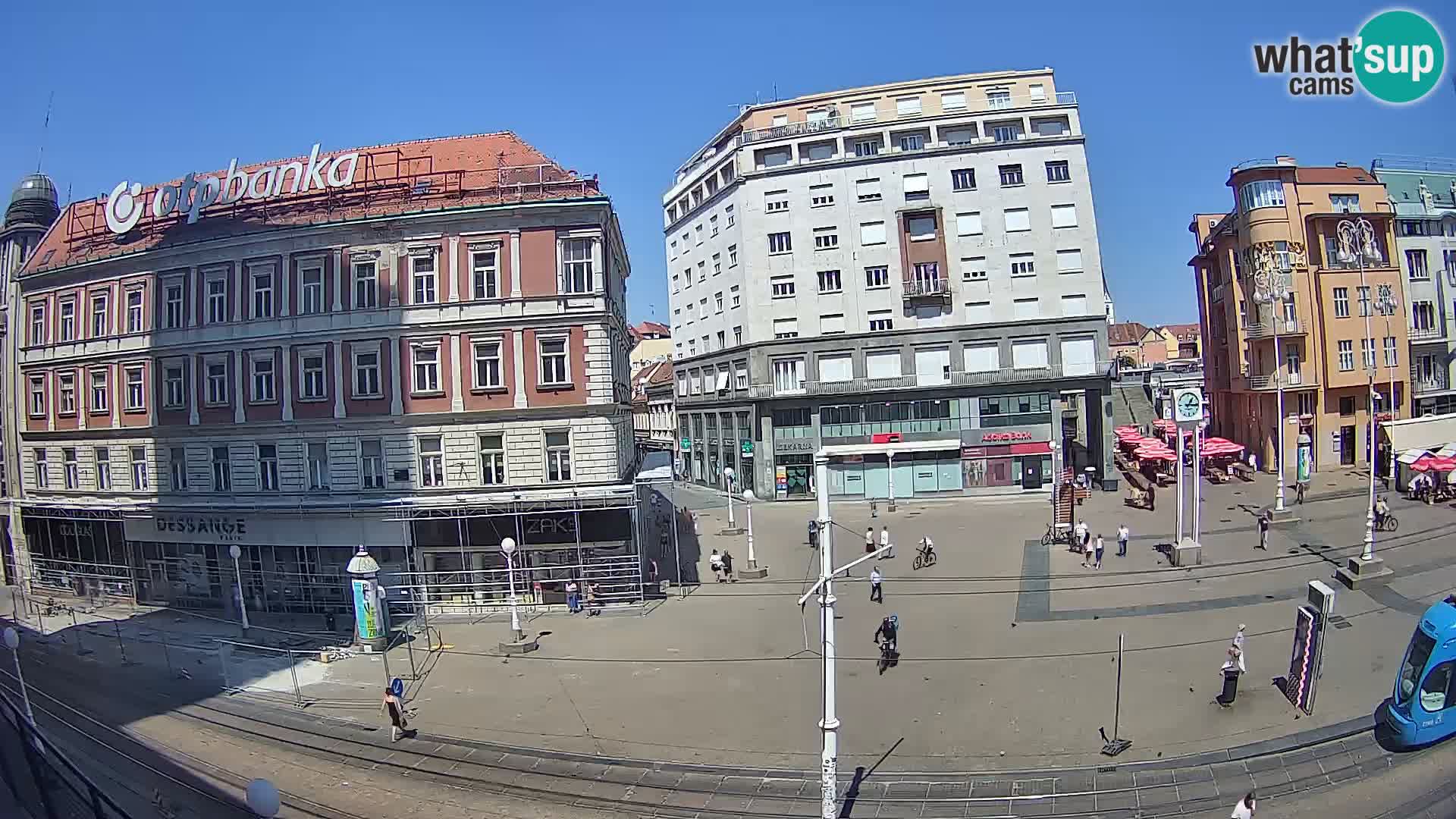 Webcam Zagreb Bana Jelačića square | Croatia