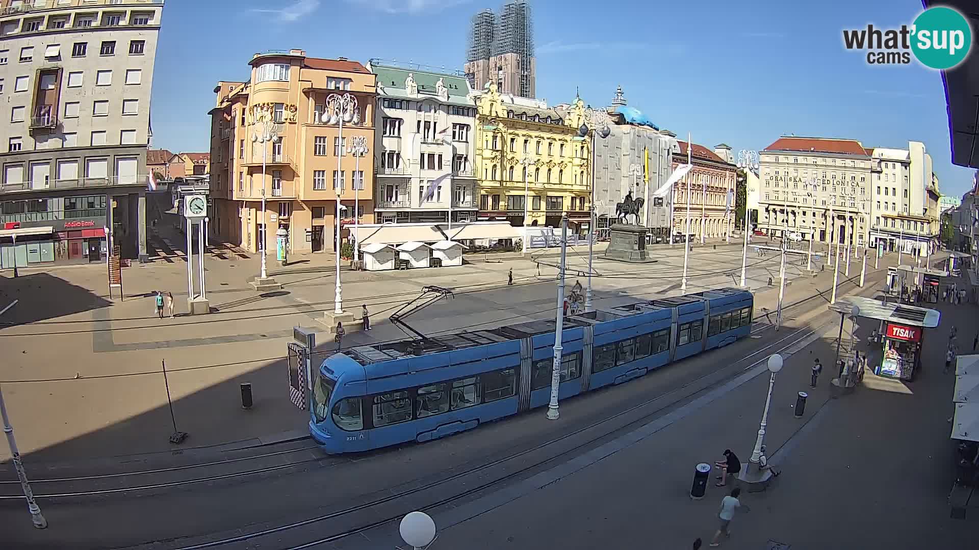 Live Cam Zagreb Ban Jelačić place | Croatie