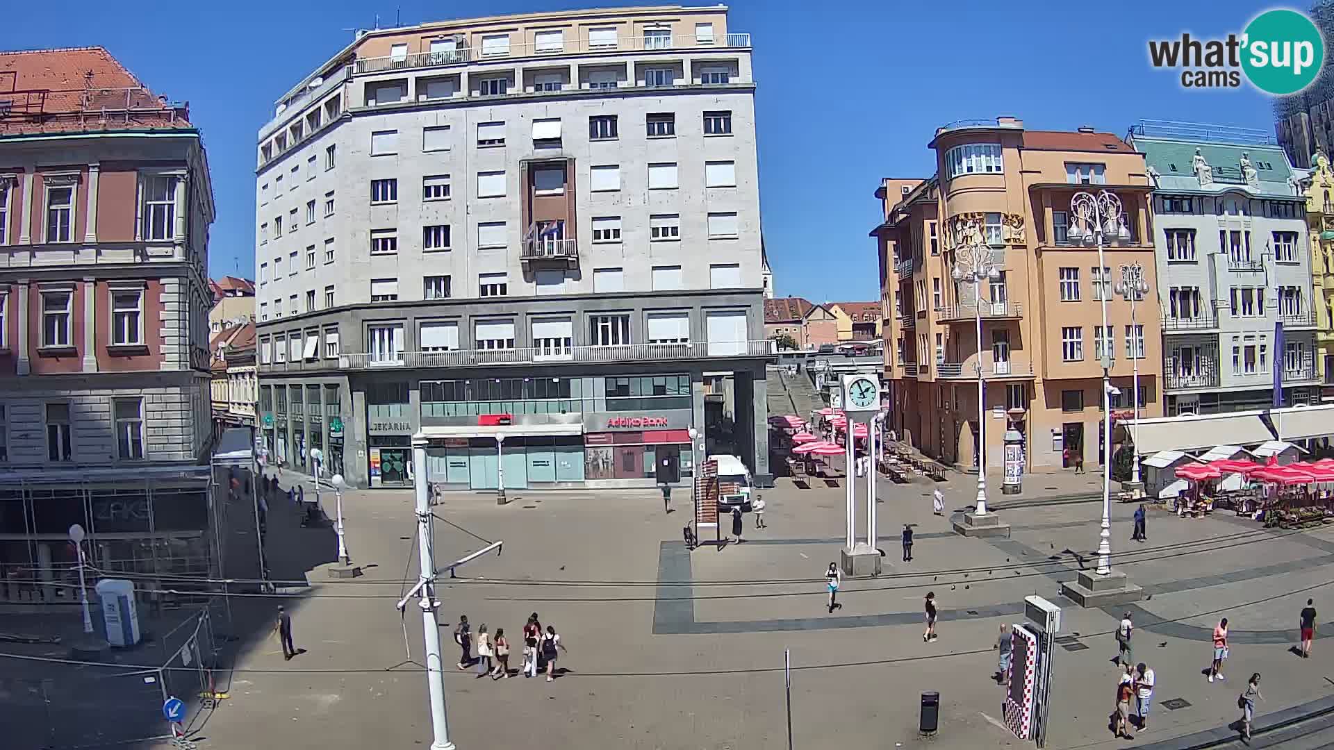 Webcam Zagabria Ban Jelacic piazza | Croazia