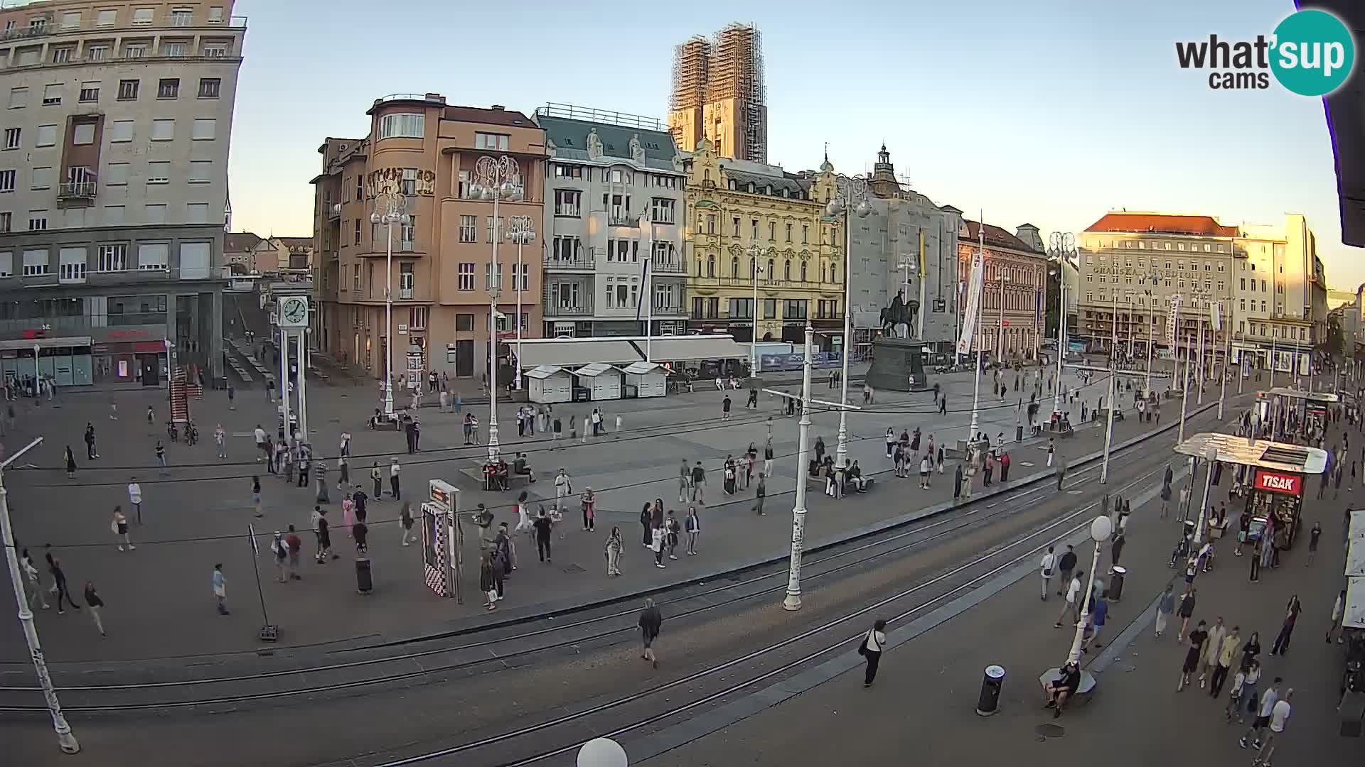 Live Cam Zagreb Ban Jelačić place | Croatie