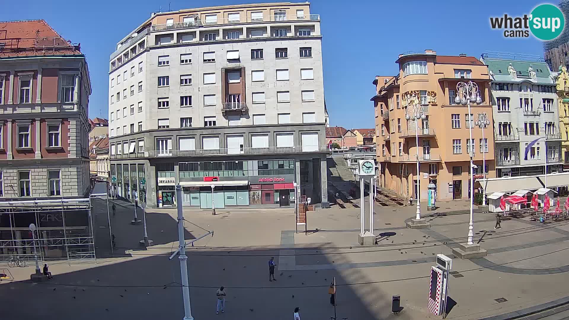 Webcam Zagreb Bana Jelačića square | Croatia