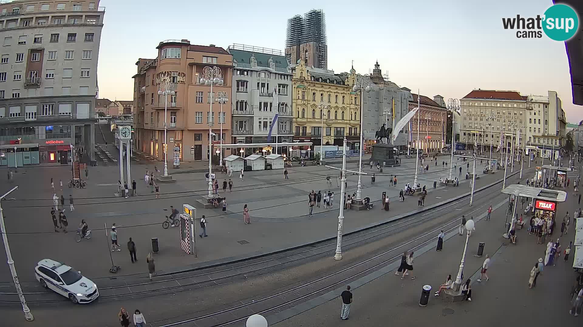 Zagreb webcam Ban Jelacica Platz | Kroatien