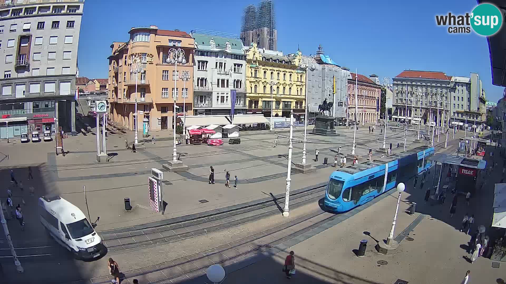 Live Cam Zagreb Ban Jelačić place | Croatie