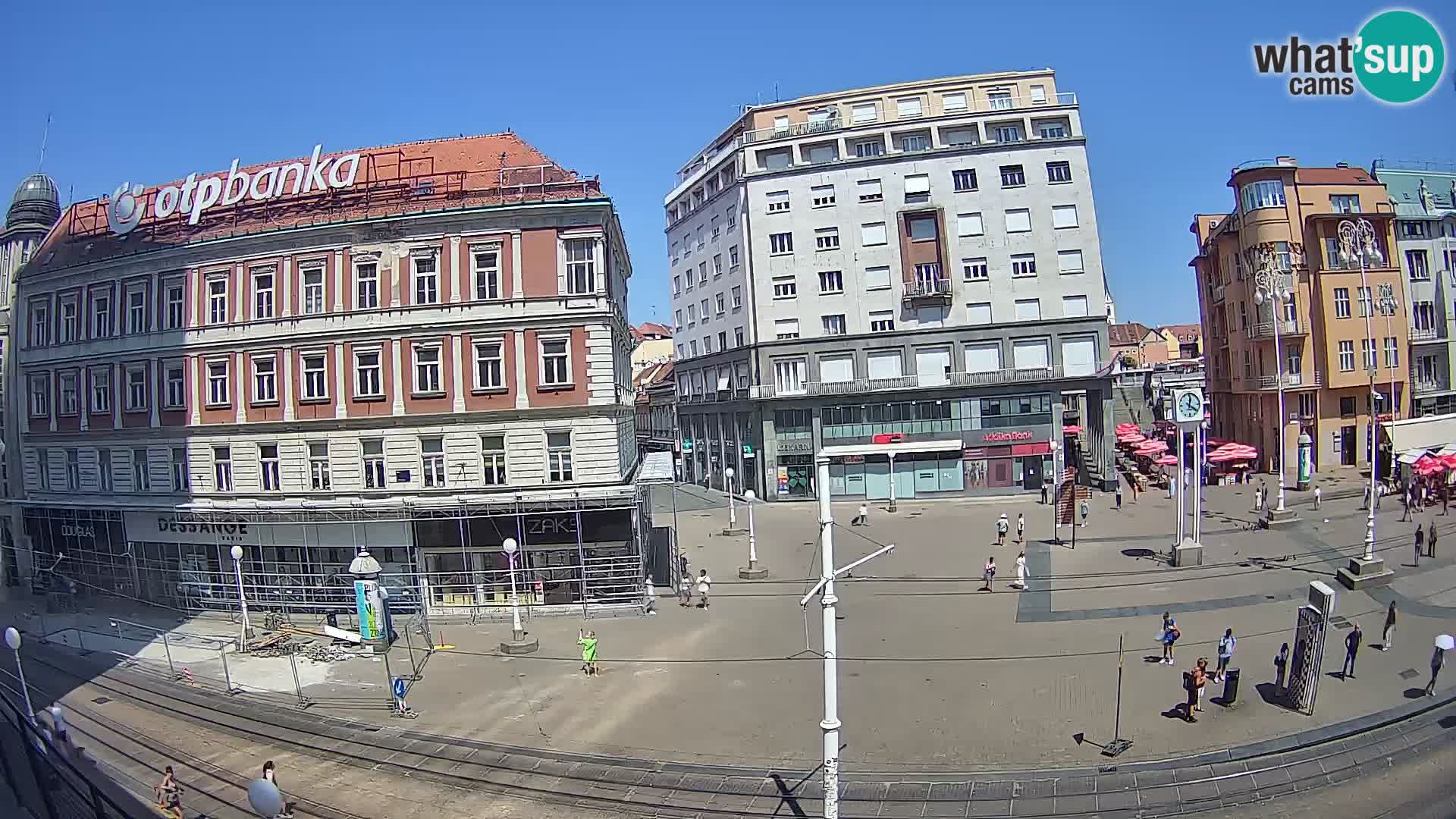 Webcam Zagabria Ban Jelacic piazza | Croazia