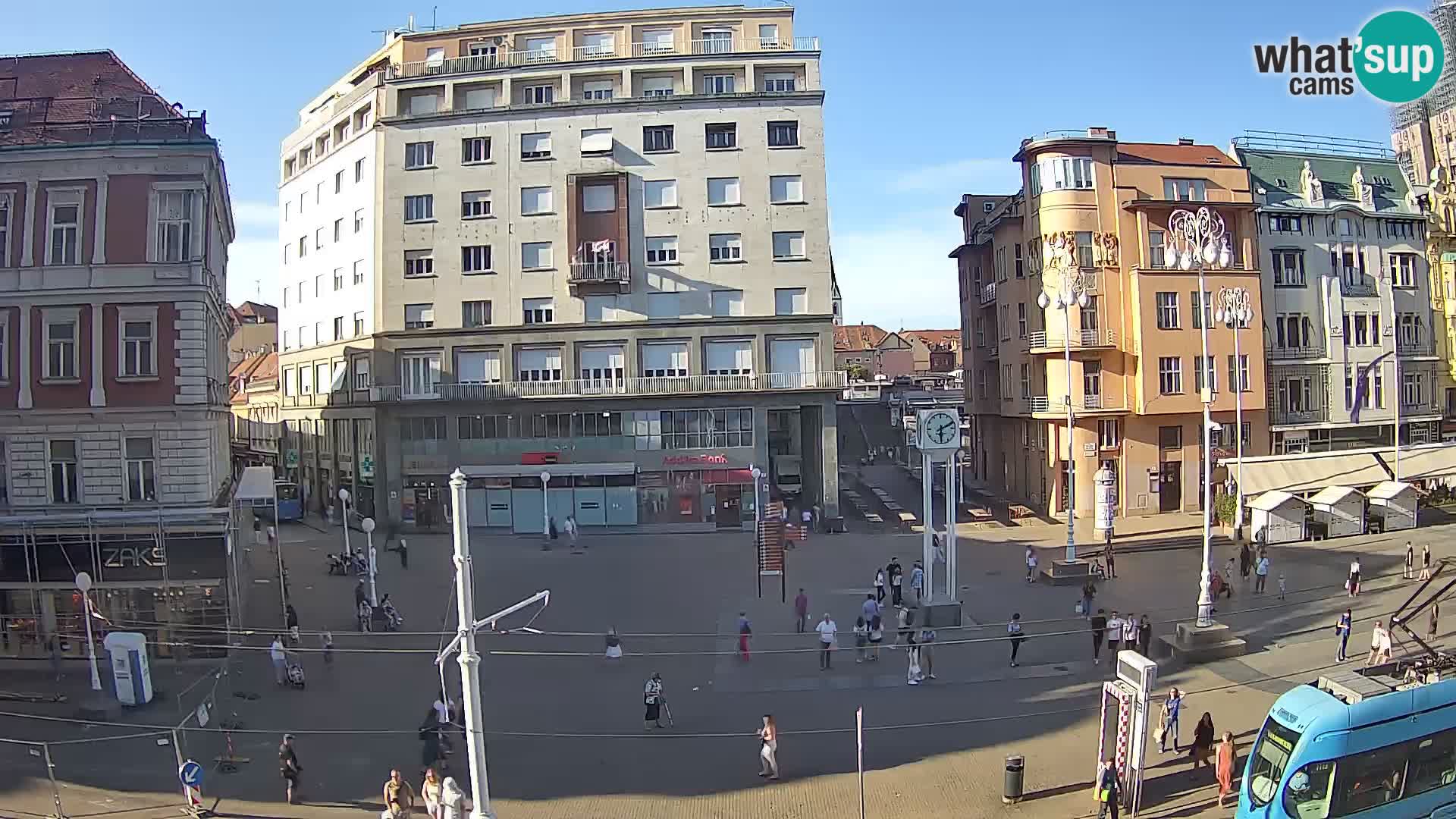 Zagreb webcam Ban Jelacica Platz | Kroatien