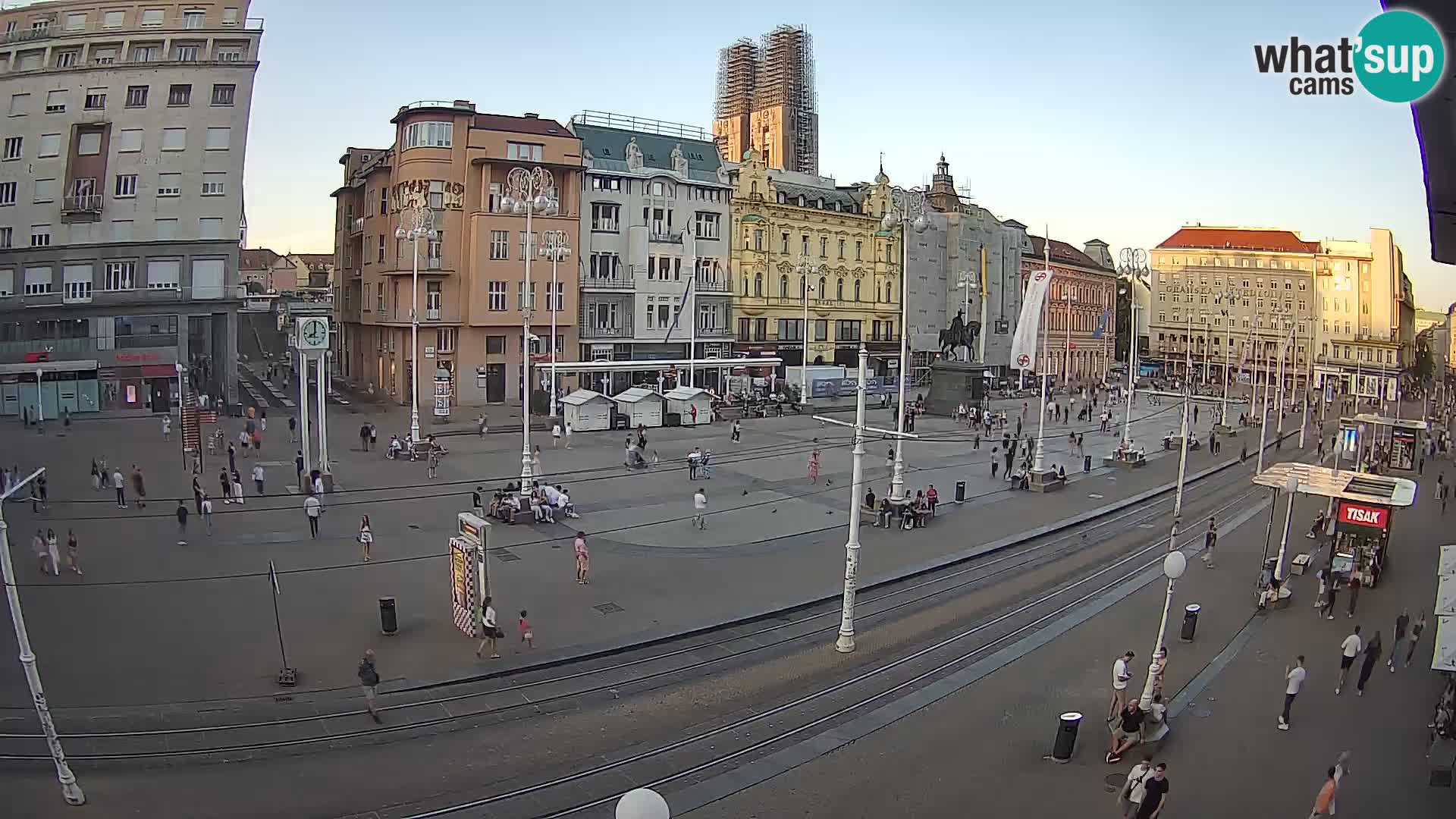 Live Cam Zagreb Ban Jelačić place | Croatie
