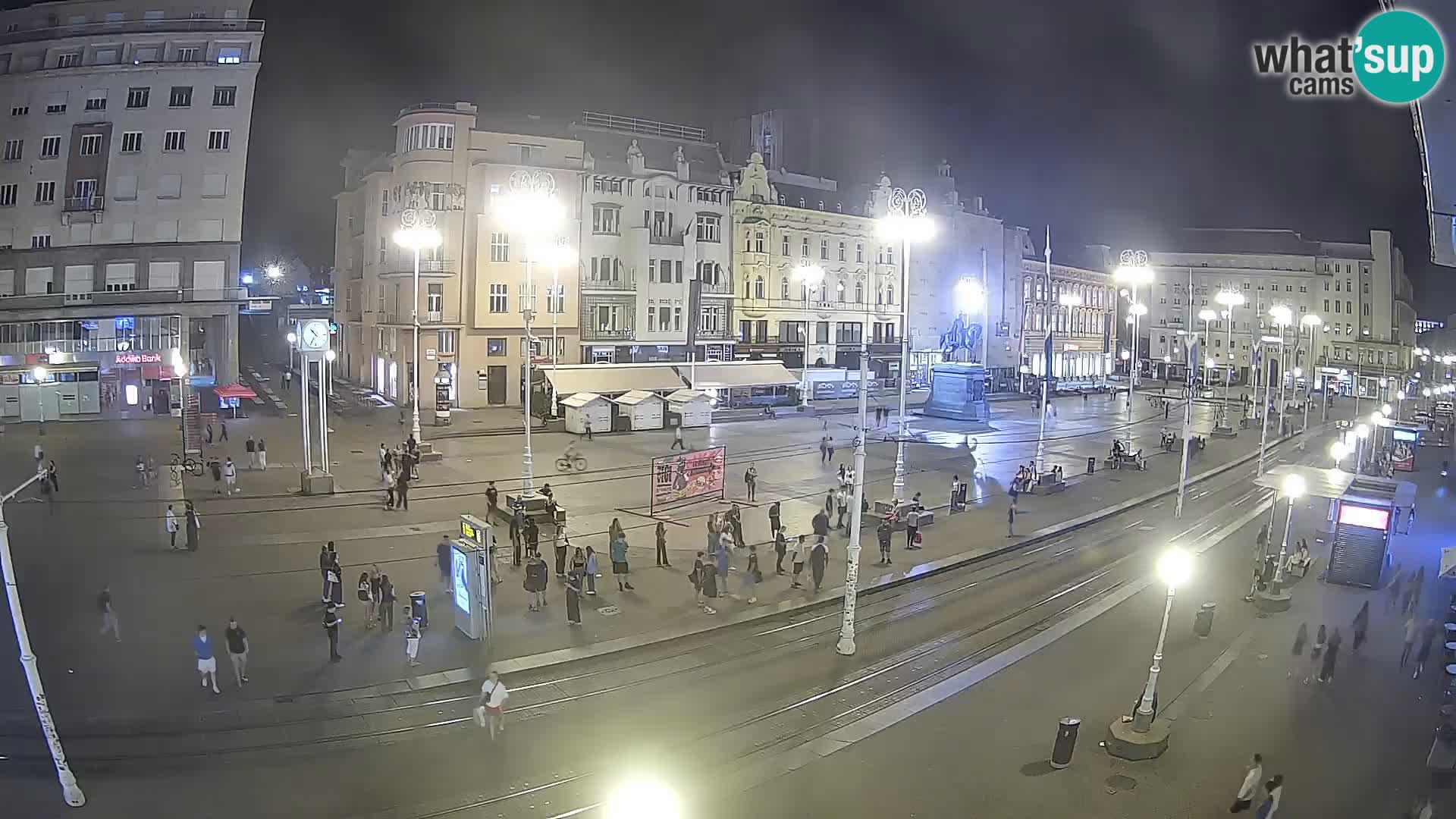 Zagreb webcam Ban Jelacica Platz | Kroatien
