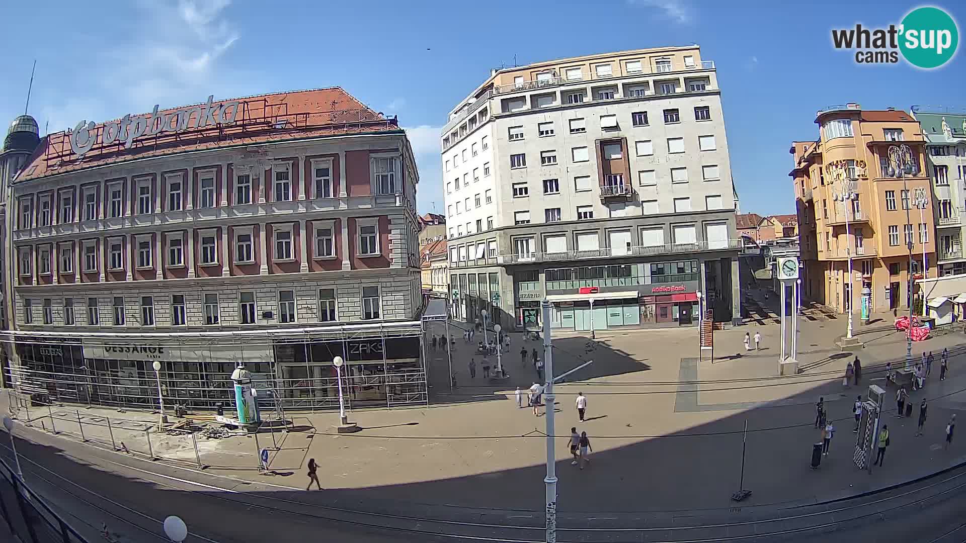 Webcam Zagreb Bana Jelačića square | Croatia
