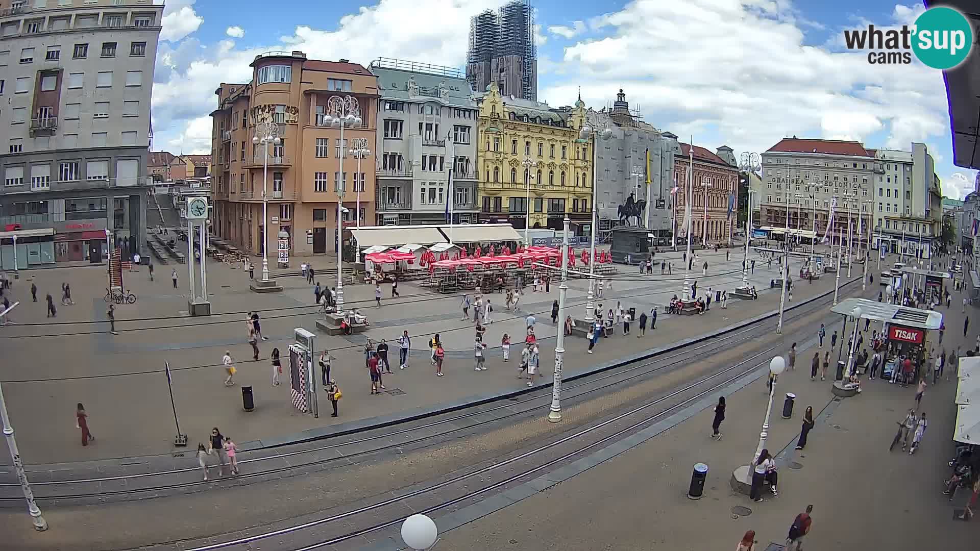 Webcam Zagabria Ban Jelacic piazza | Croazia