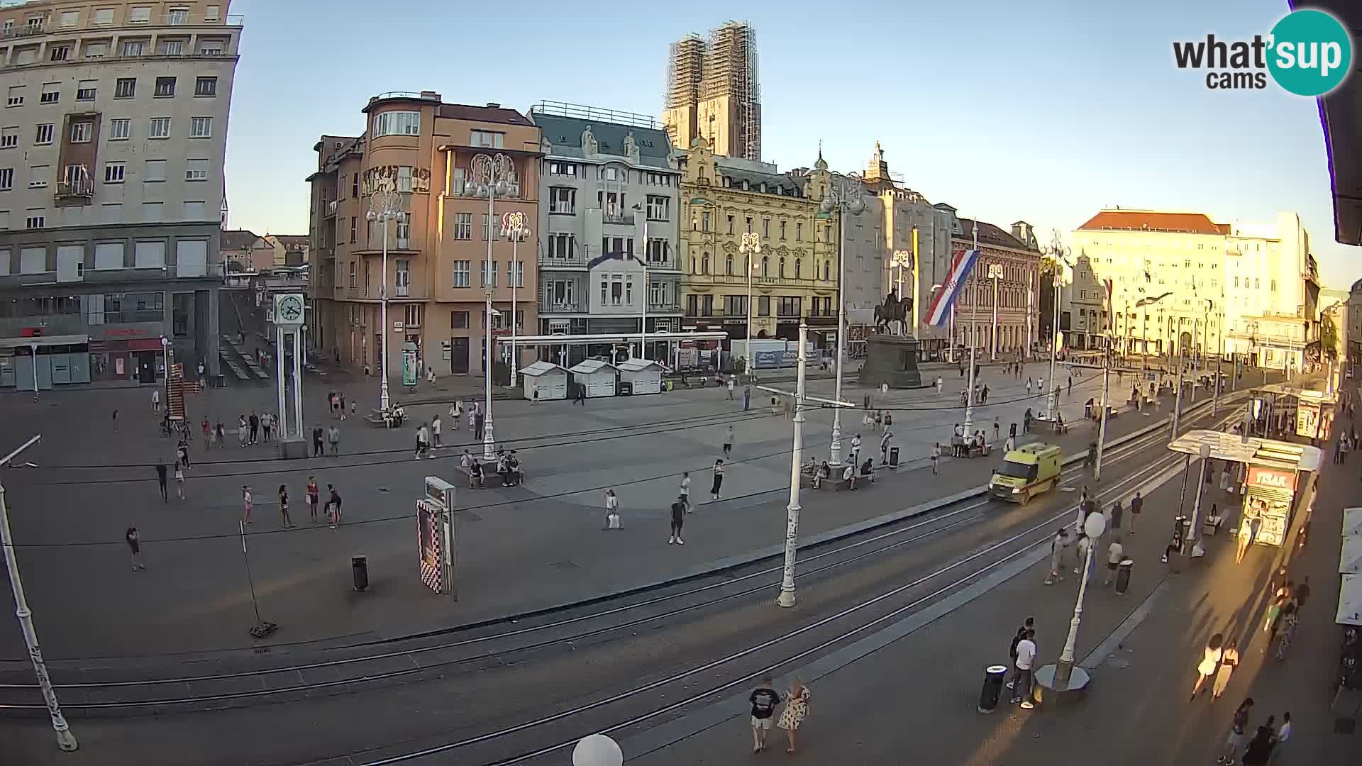 Webcam Zagreb Bana Jelačića square | Croatia