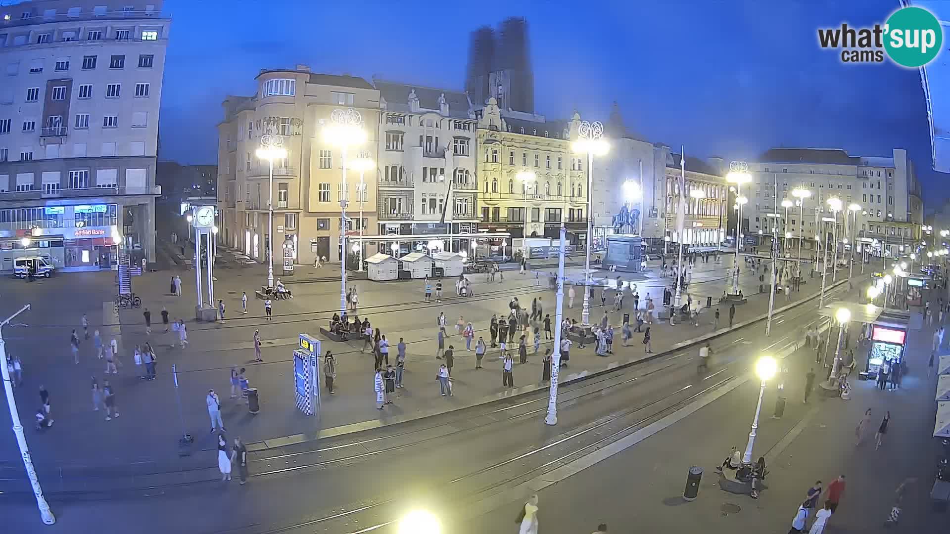 Webcam Zagreb Bana Jelačića square | Croatia
