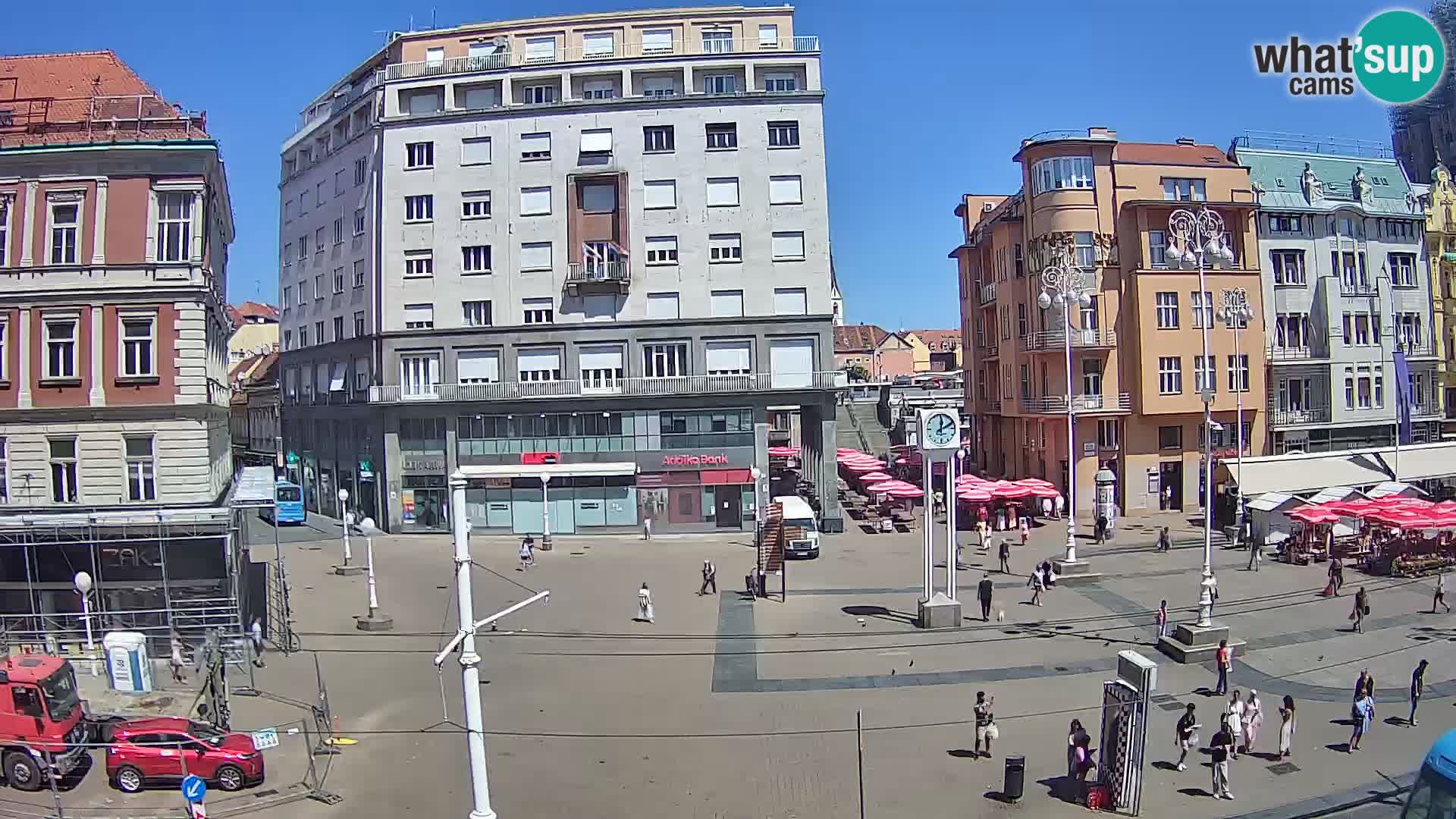 Live Cam Zagreb Ban Jelačić place | Croatie