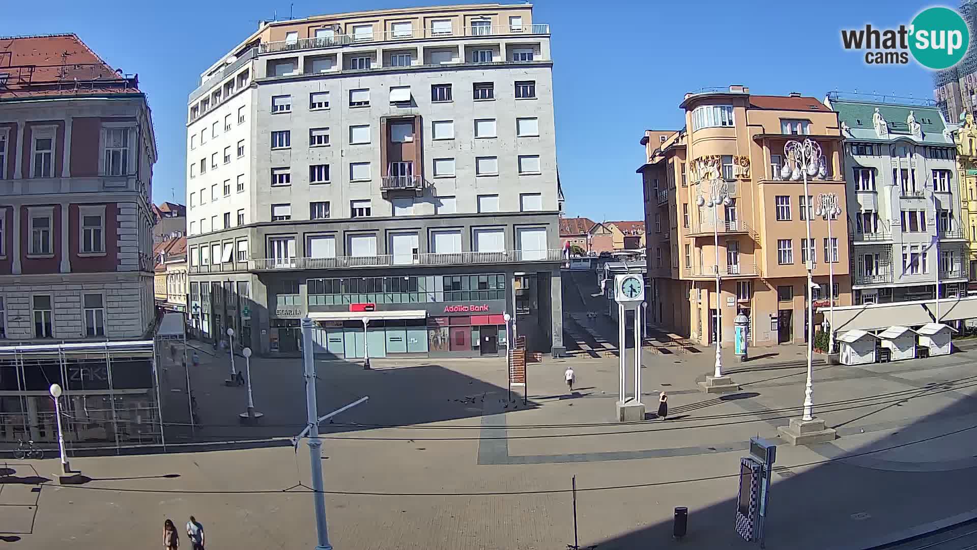 Zagreb webcam Ban Jelacica Platz | Kroatien