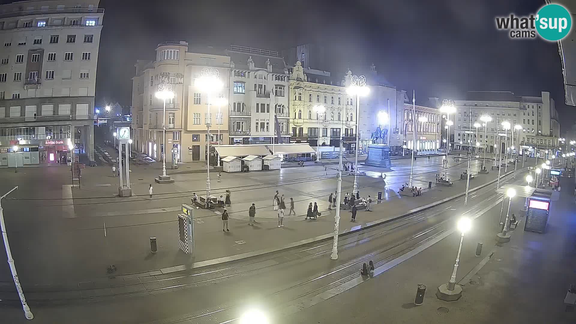 Webcam Zagreb Bana Jelačića square | Croatia