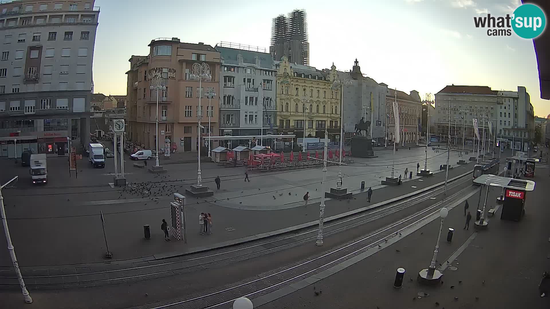 Zagreb webcam Ban Jelacica Platz | Kroatien