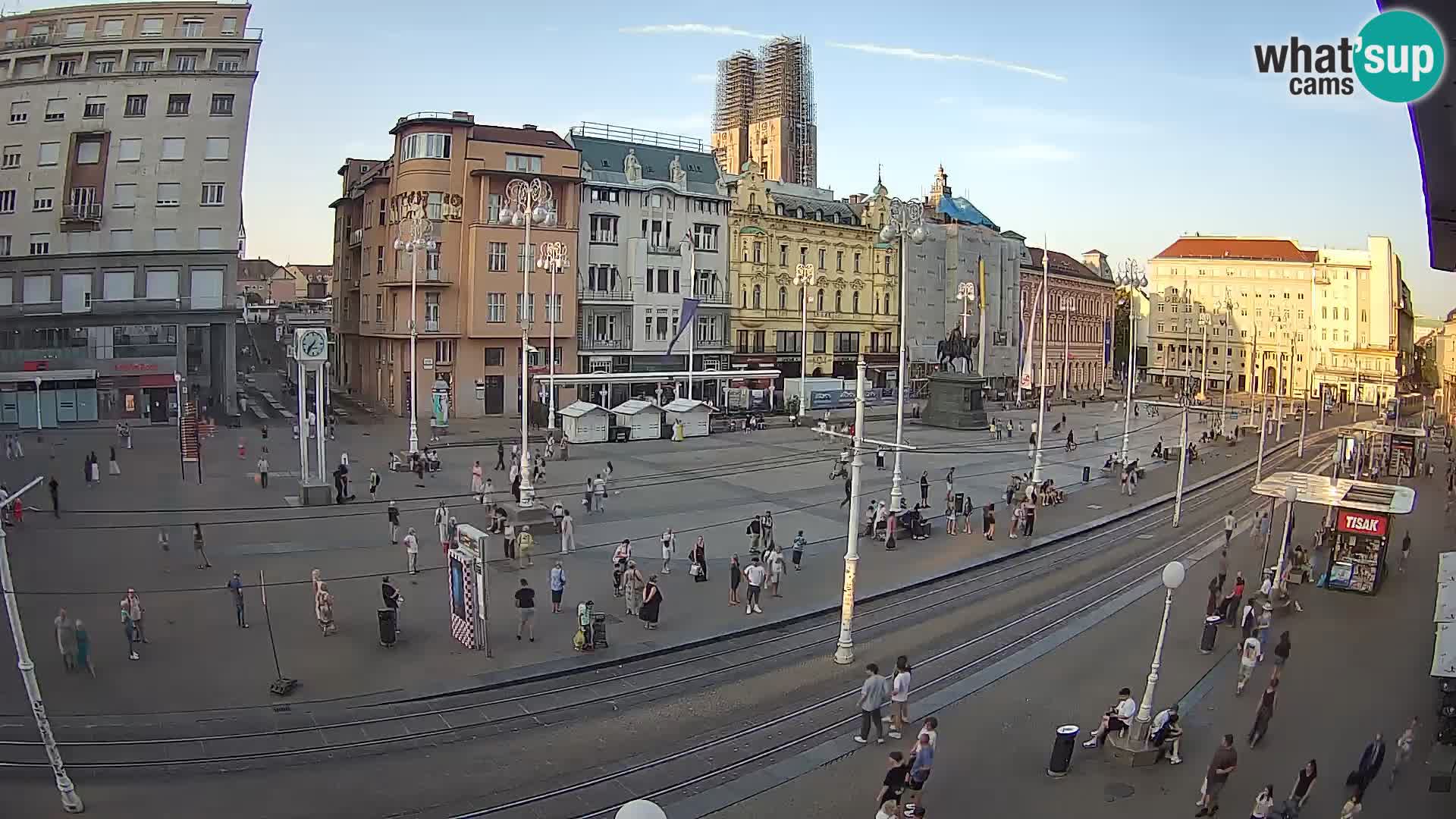 Zagreb webcam Ban Jelacica Platz | Kroatien