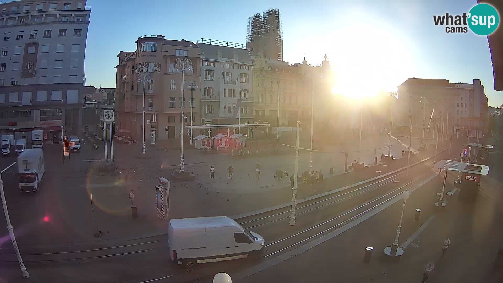 Zagreb webcam Ban Jelacica Platz | Kroatien