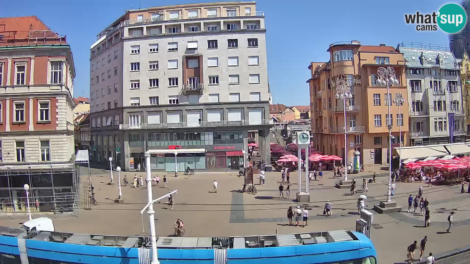 Webcam Zagreb Bana Jelačića square | Croatia