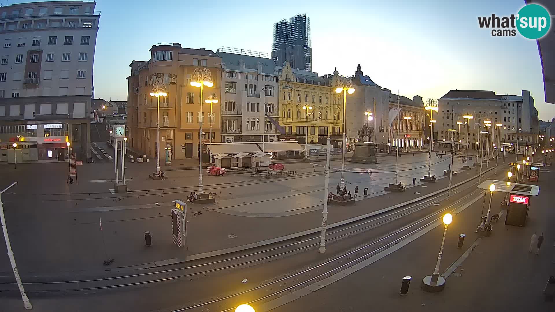 Webcam Zagreb Bana Jelačića square | Croatia