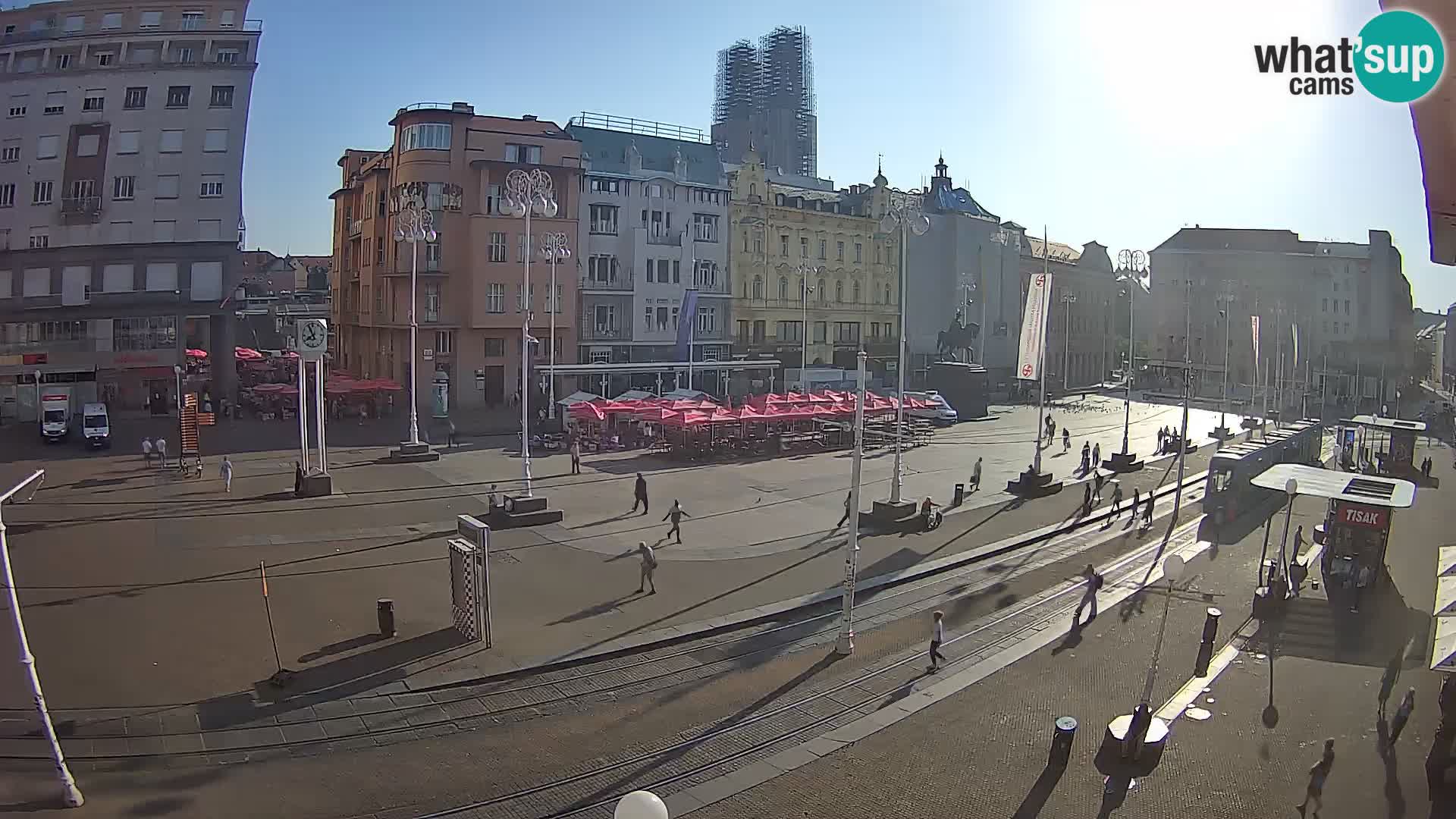 Live Cam Zagreb Ban Jelačić place | Croatie
