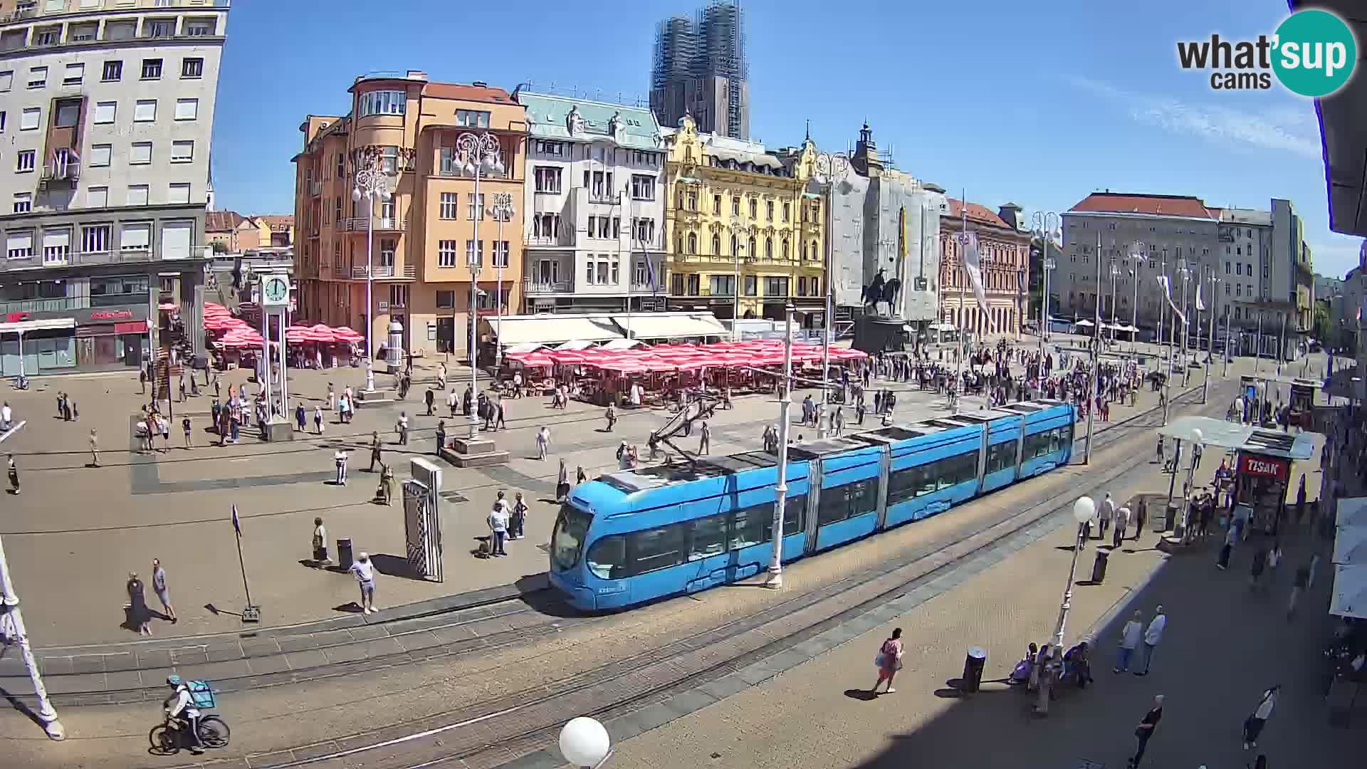 Live Cam Zagreb Ban Jelačić place | Croatie