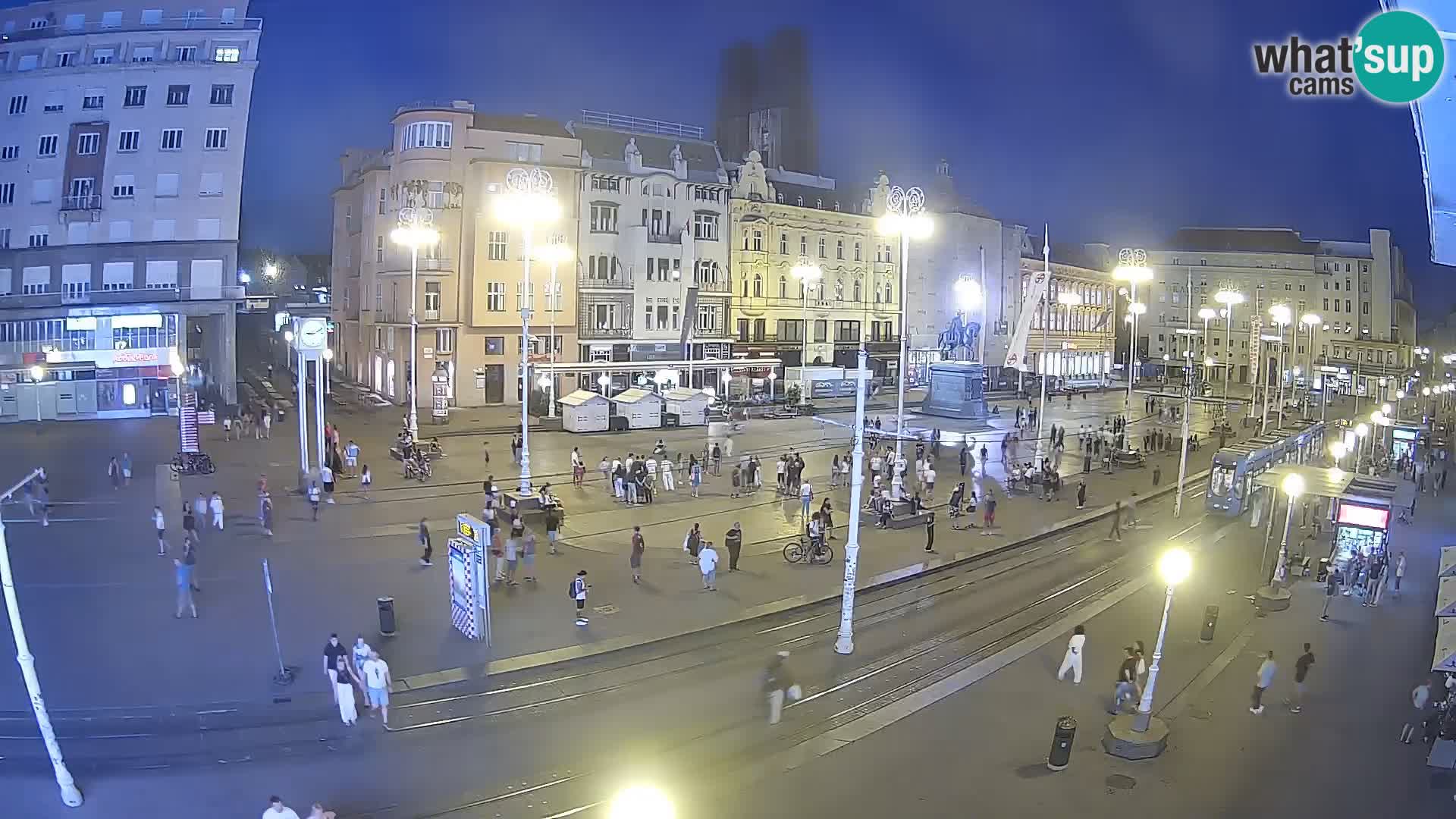 Webcam Zagreb Bana Jelačića square | Croatia