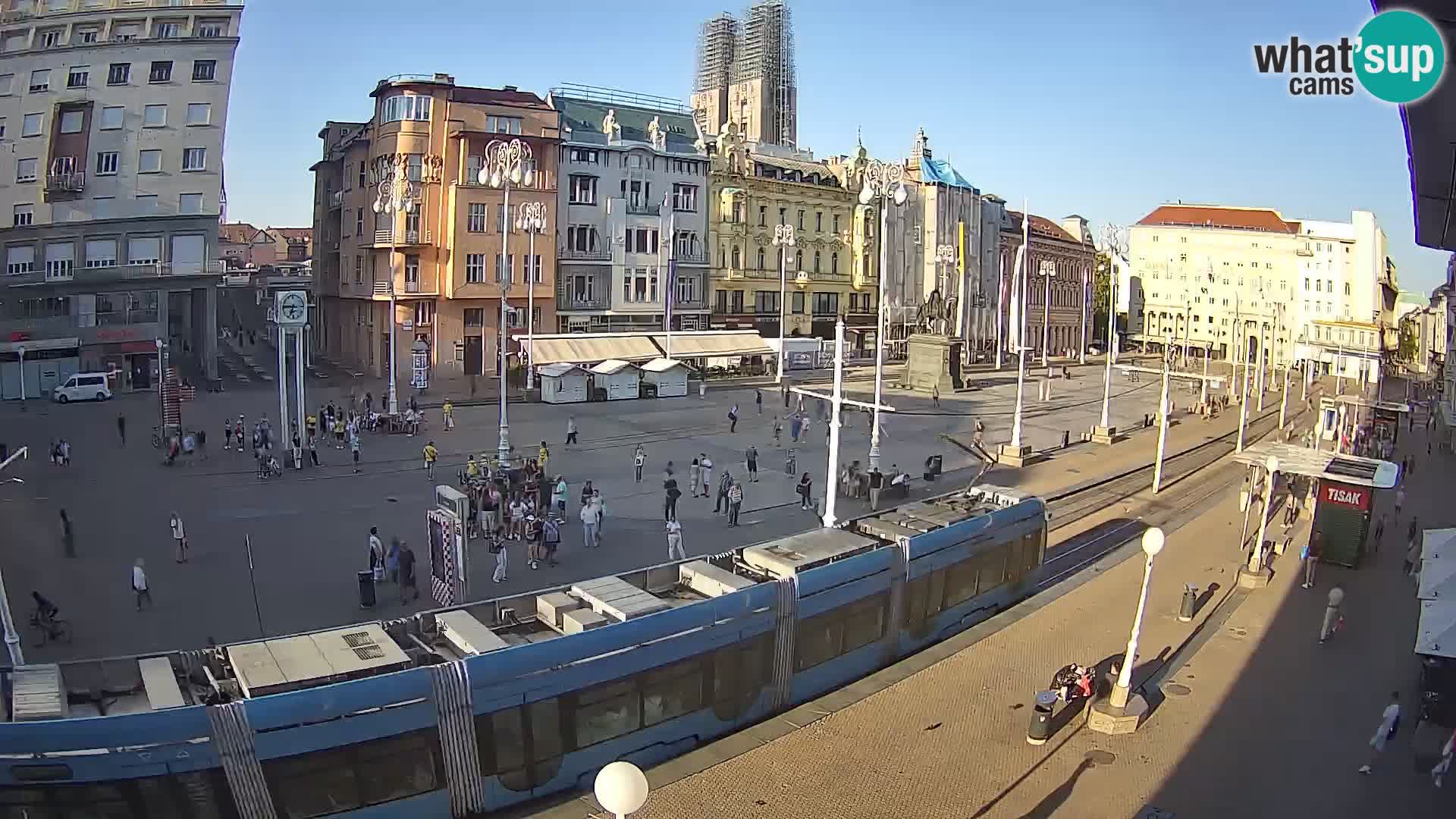 Webcam Zagreb Bana Jelačića square | Croatia