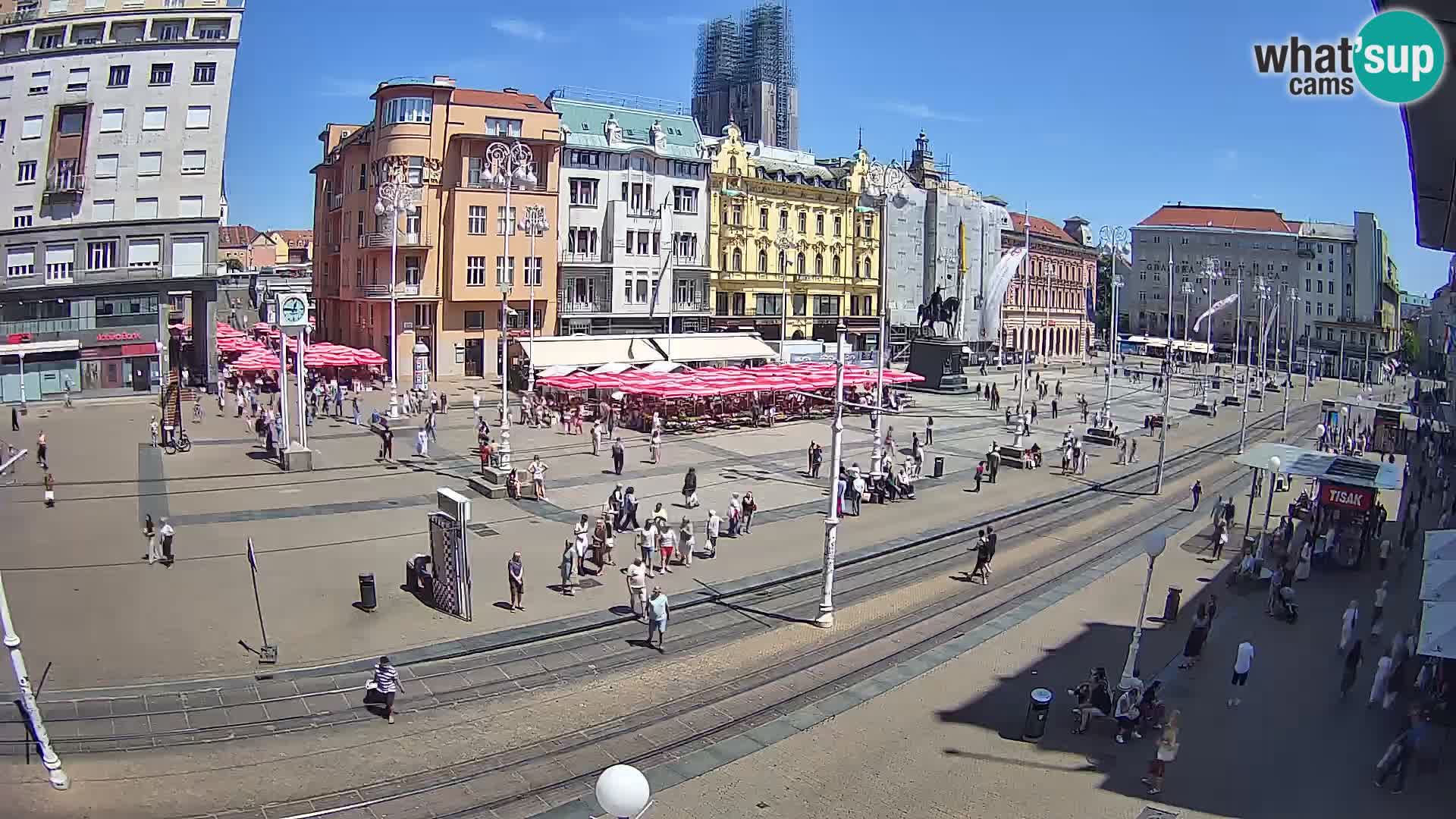 Live Cam Zagreb Ban Jelačić place | Croatie