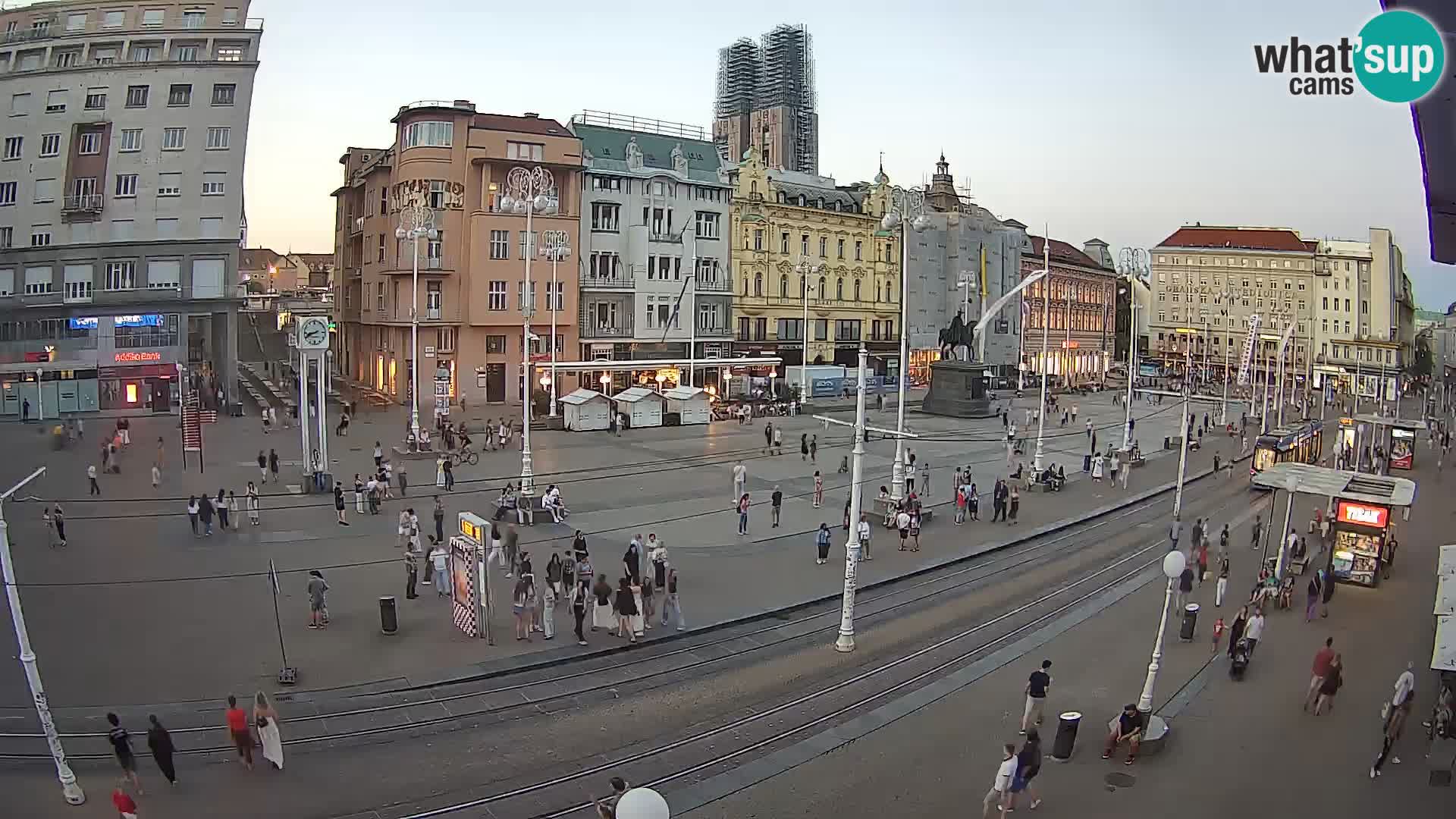 Live Cam Zagreb Ban Jelačić place | Croatie