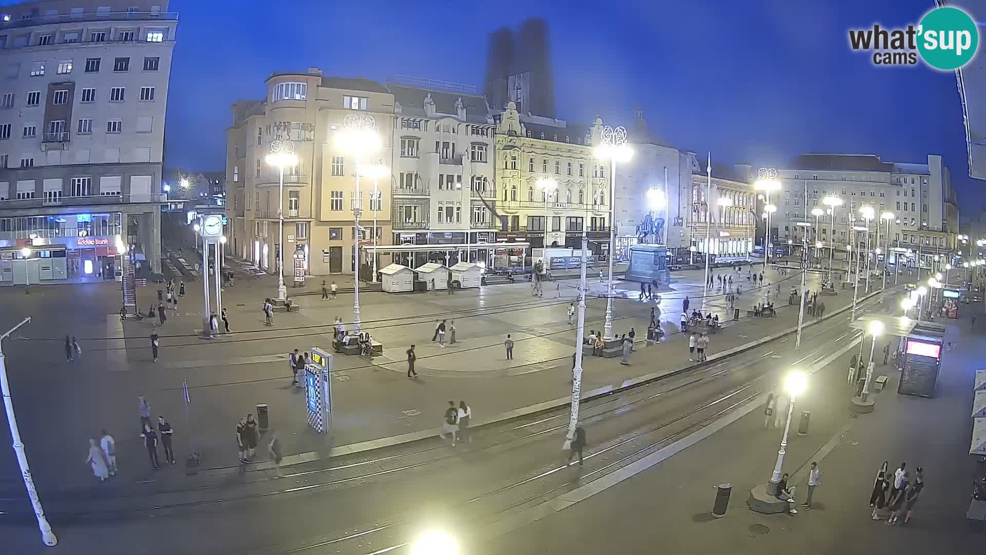 Live Cam Zagreb Ban Jelačić place | Croatie