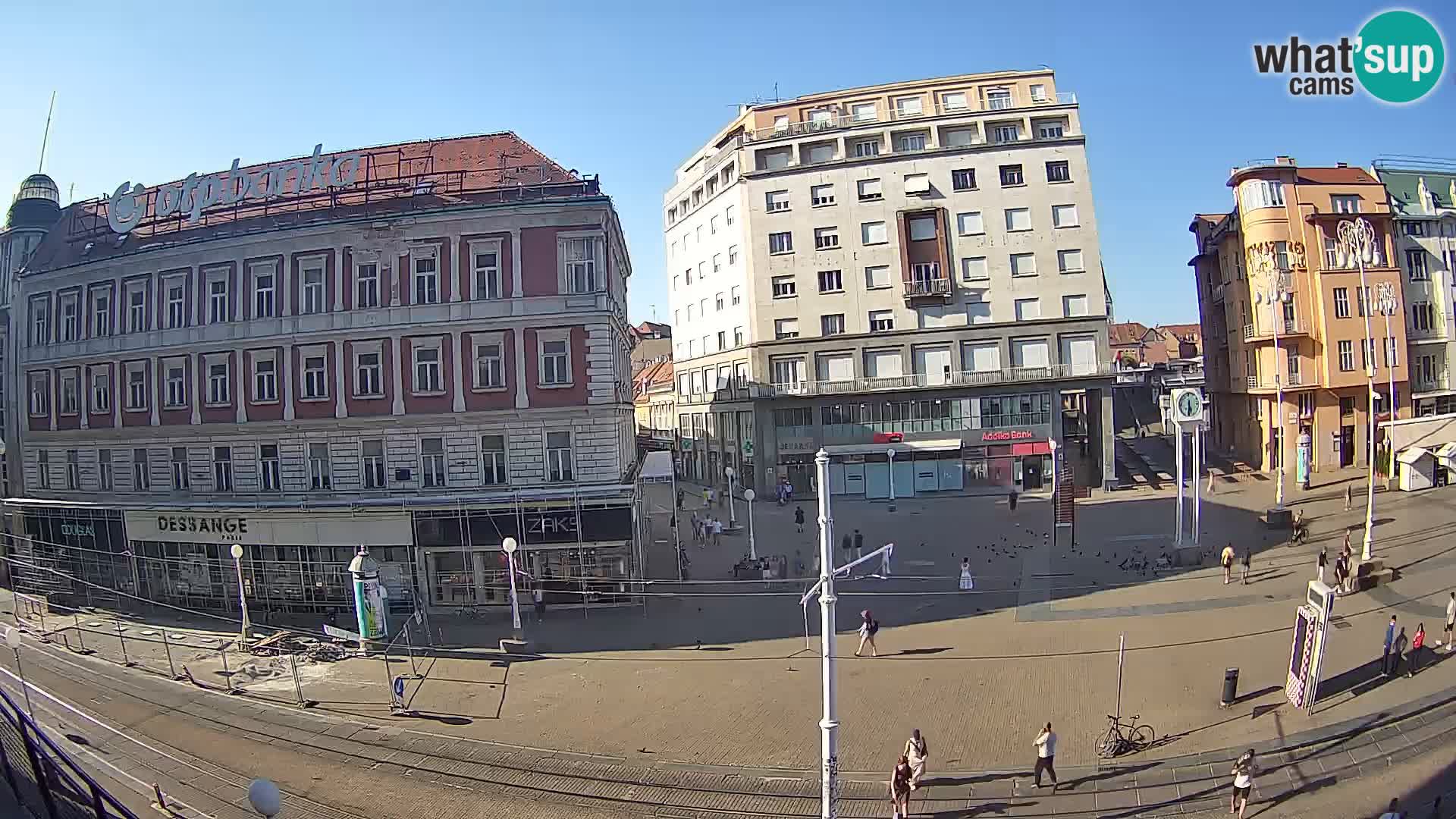 Zagreb webcam Ban Jelacica Platz | Kroatien