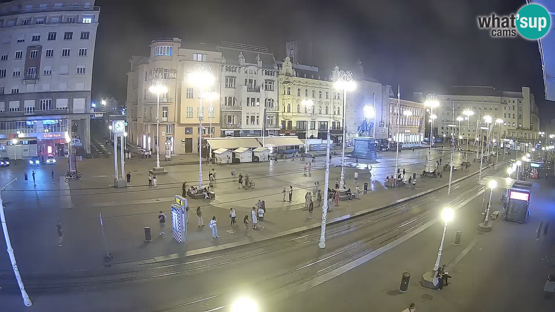 Live Cam Zagreb Ban Jelačić place | Croatie