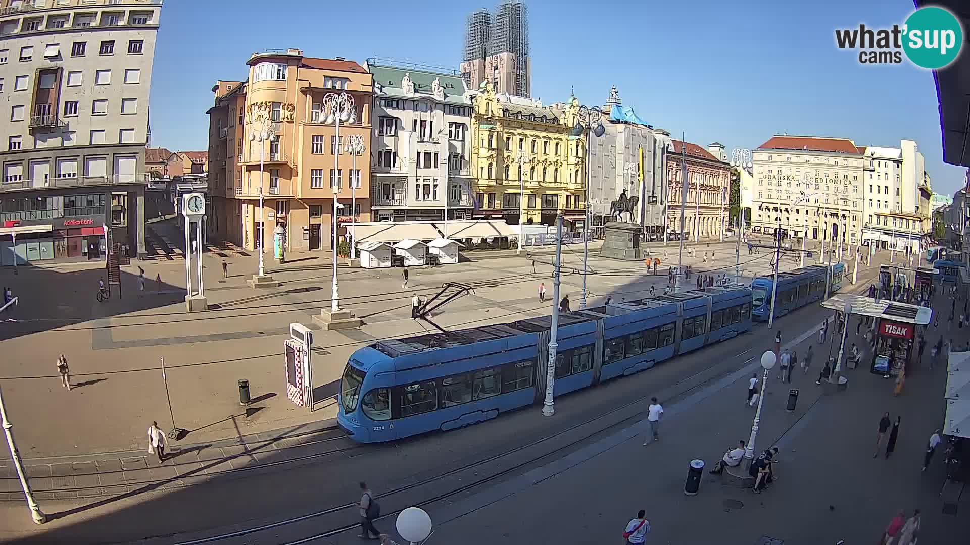 Spletna kamera Zagreb Ban Jelačić