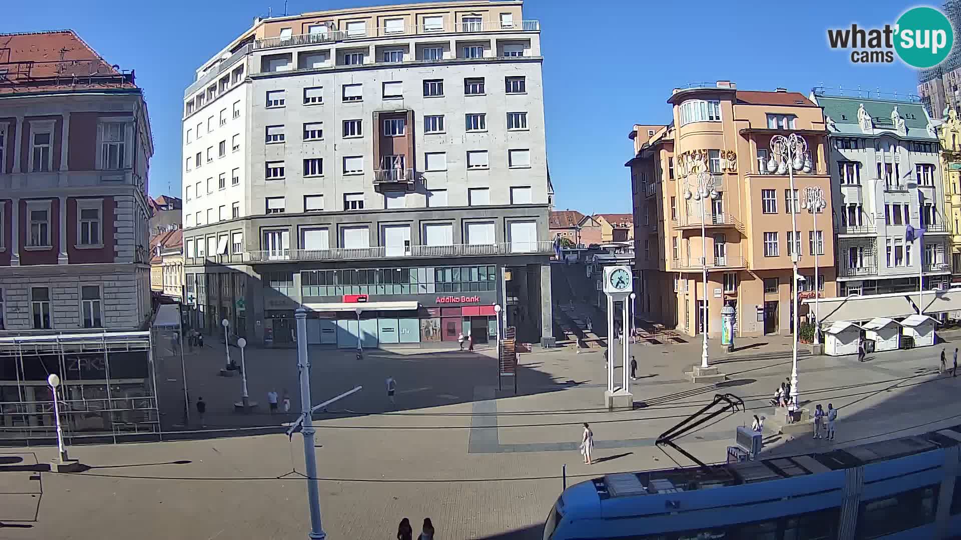 Live Cam Zagreb Ban Jelačić place | Croatie