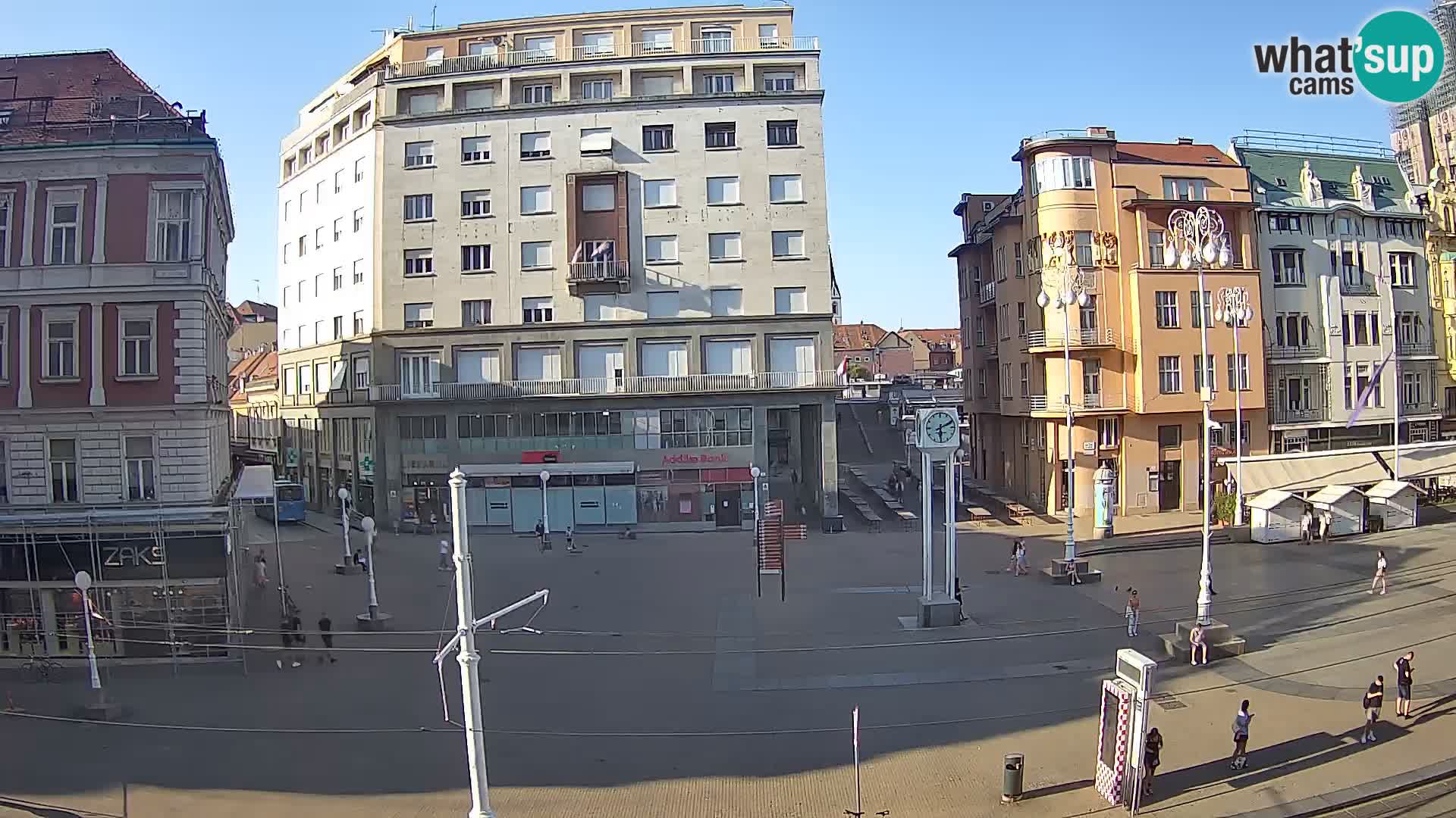 Zagreb webcam Ban Jelacica Platz | Kroatien